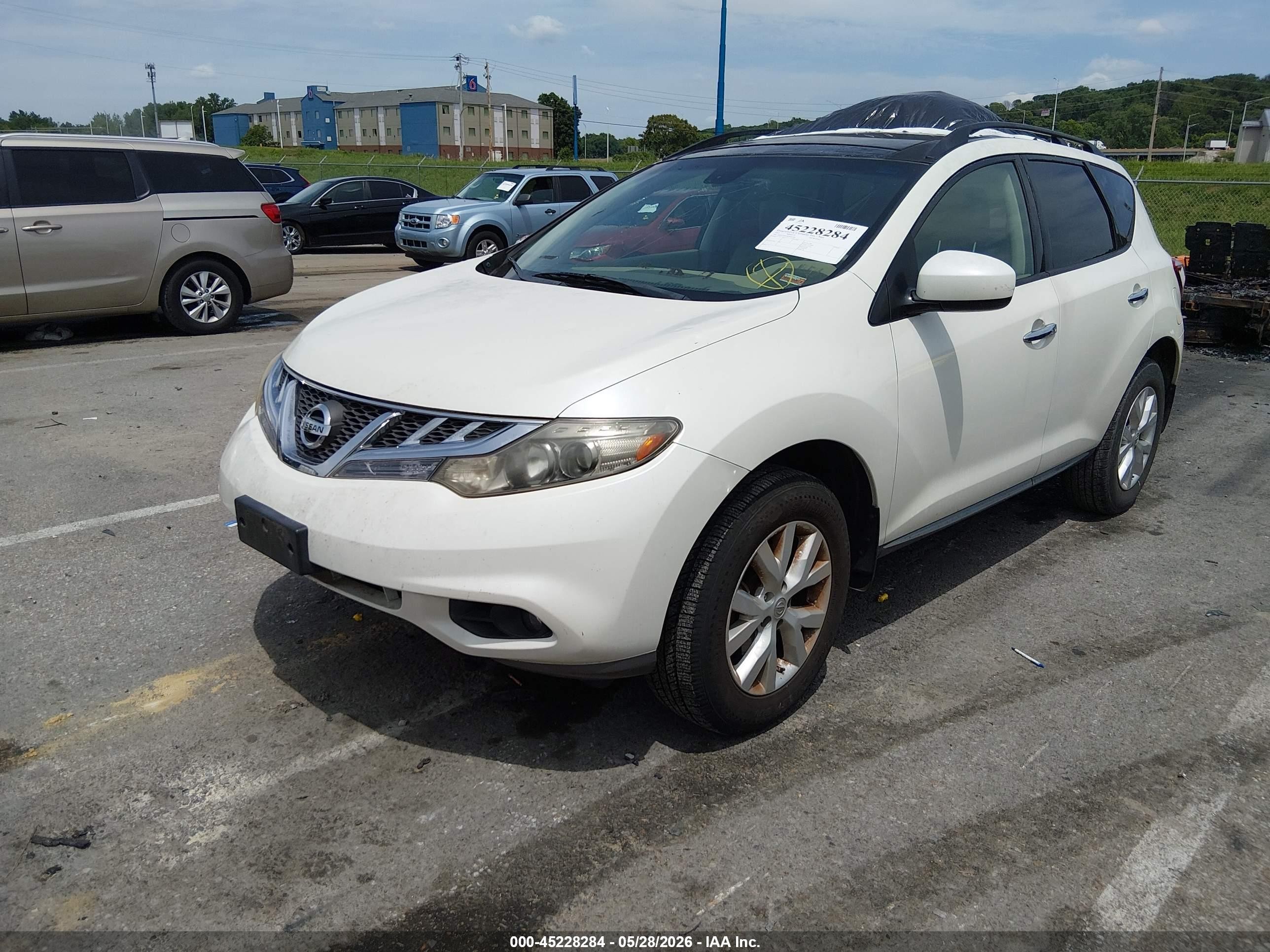 2011 Nissan Murano Sl White vin: JN8AZ1MU3BW061988