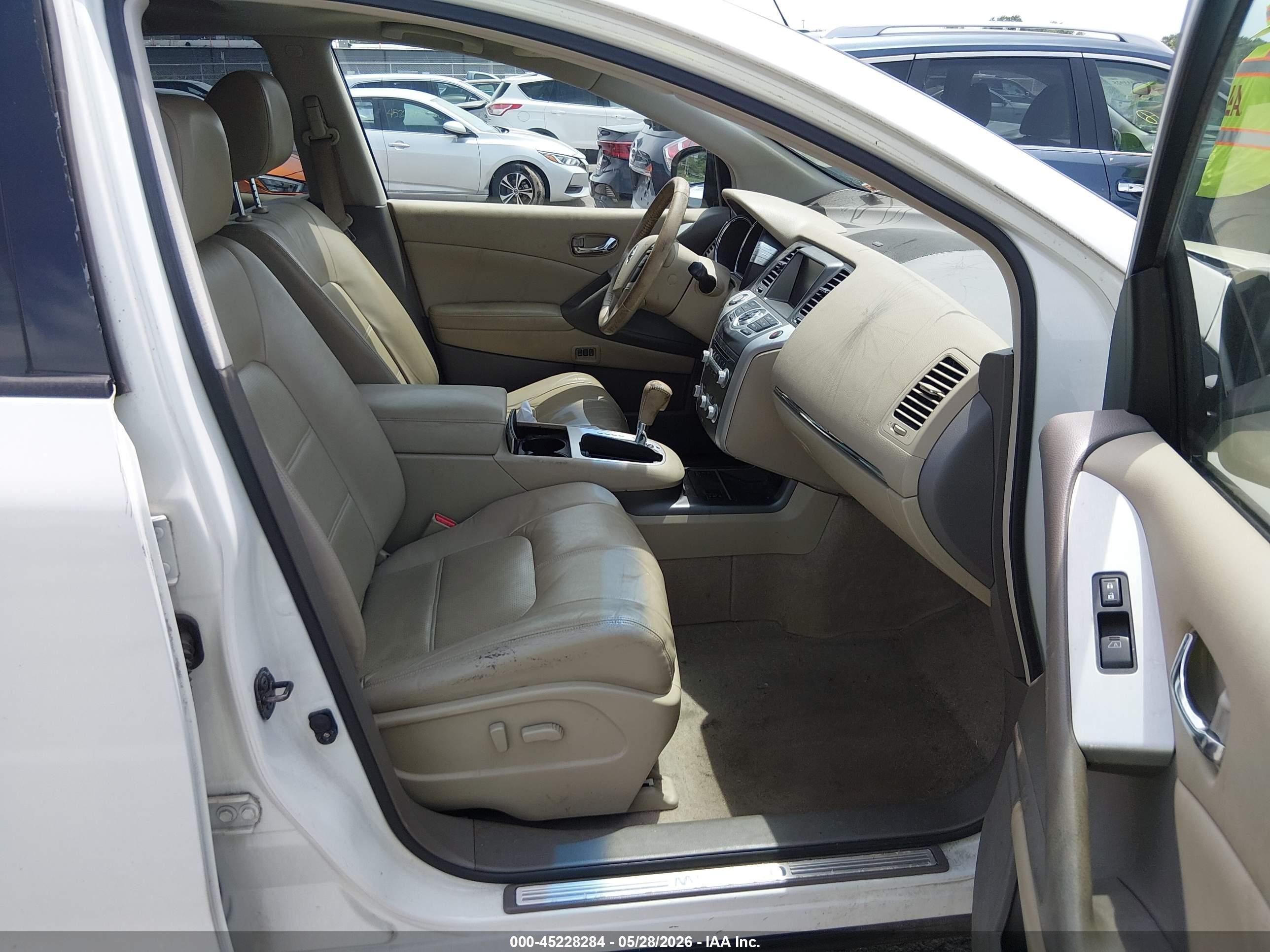 2011 Nissan Murano Sl White vin: JN8AZ1MU3BW061988