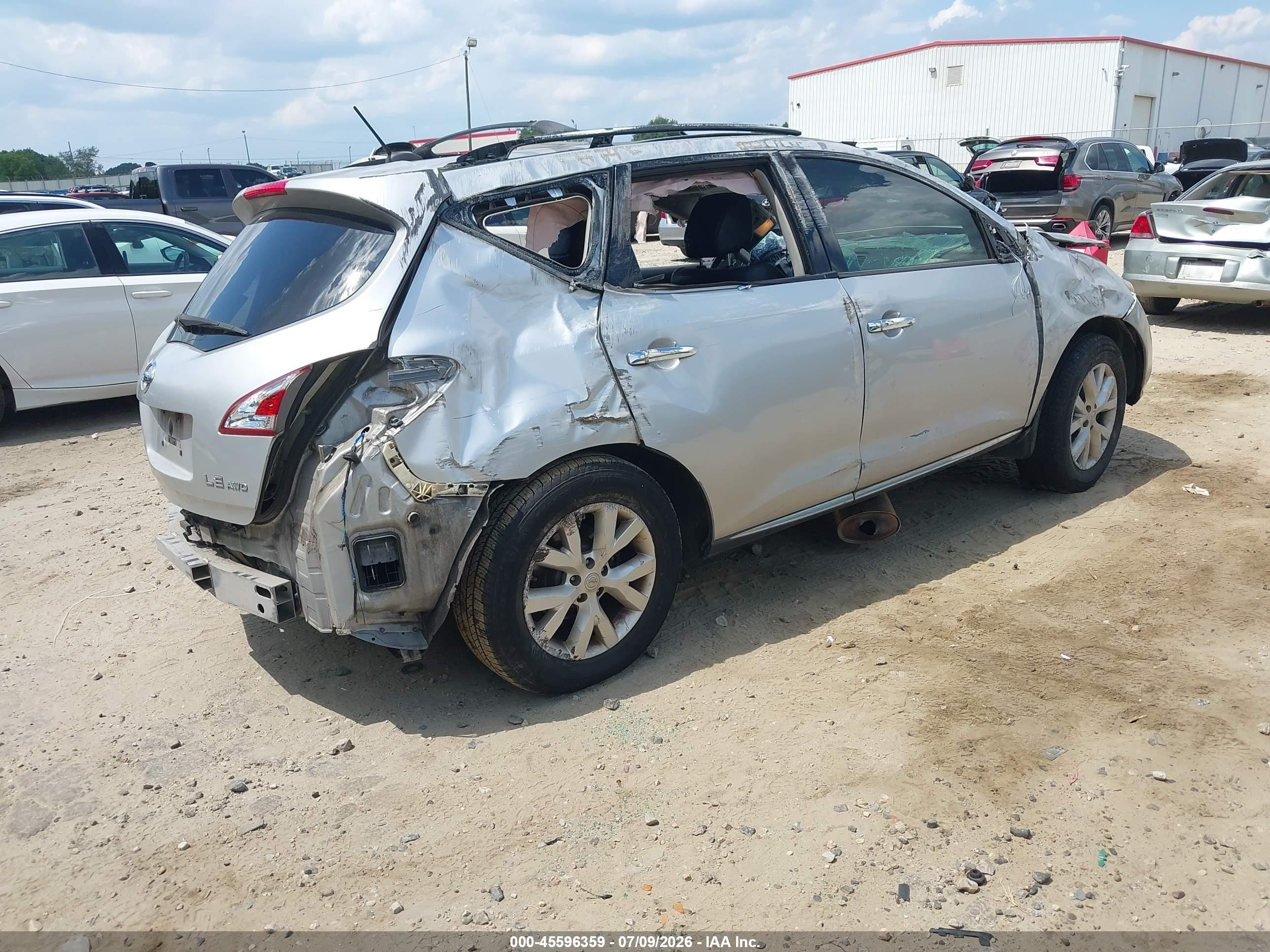 2011 Nissan Murano Sl Silver vin: JN8AZ1MU3BW069542