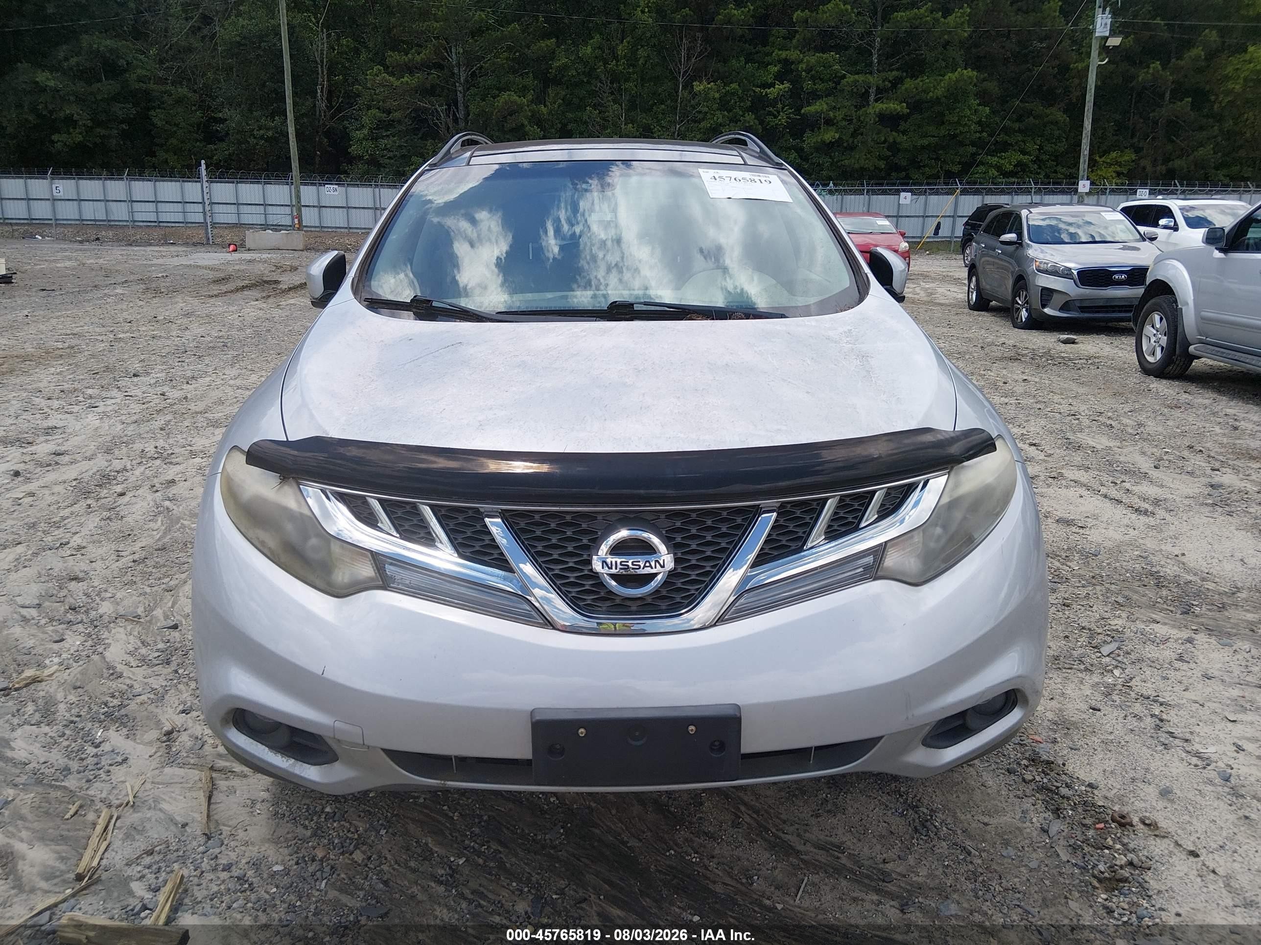 2012 Nissan Murano Le Silver vin: JN8AZ1MU3CW109720