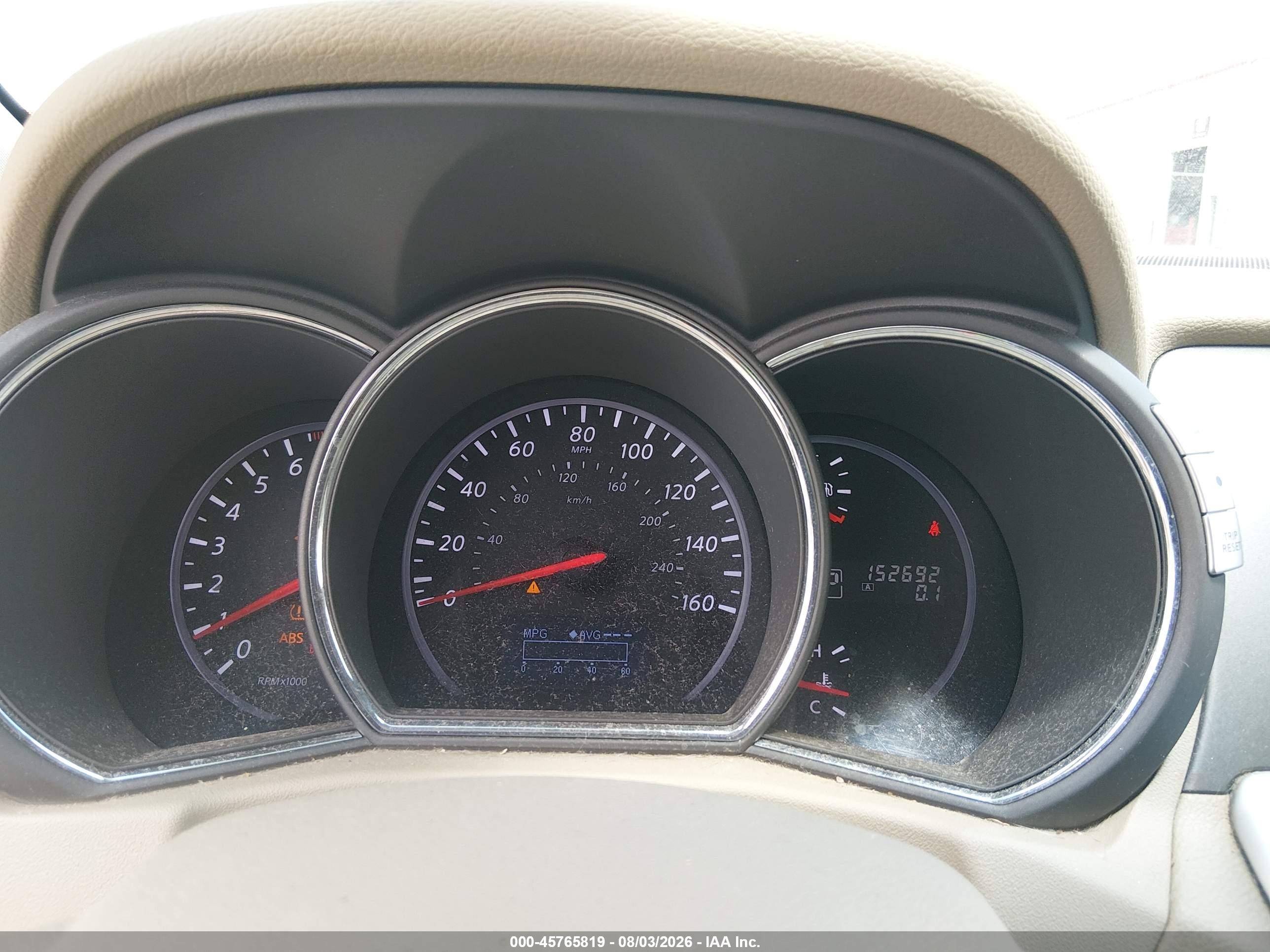 2012 Nissan Murano Le Silver vin: JN8AZ1MU3CW109720