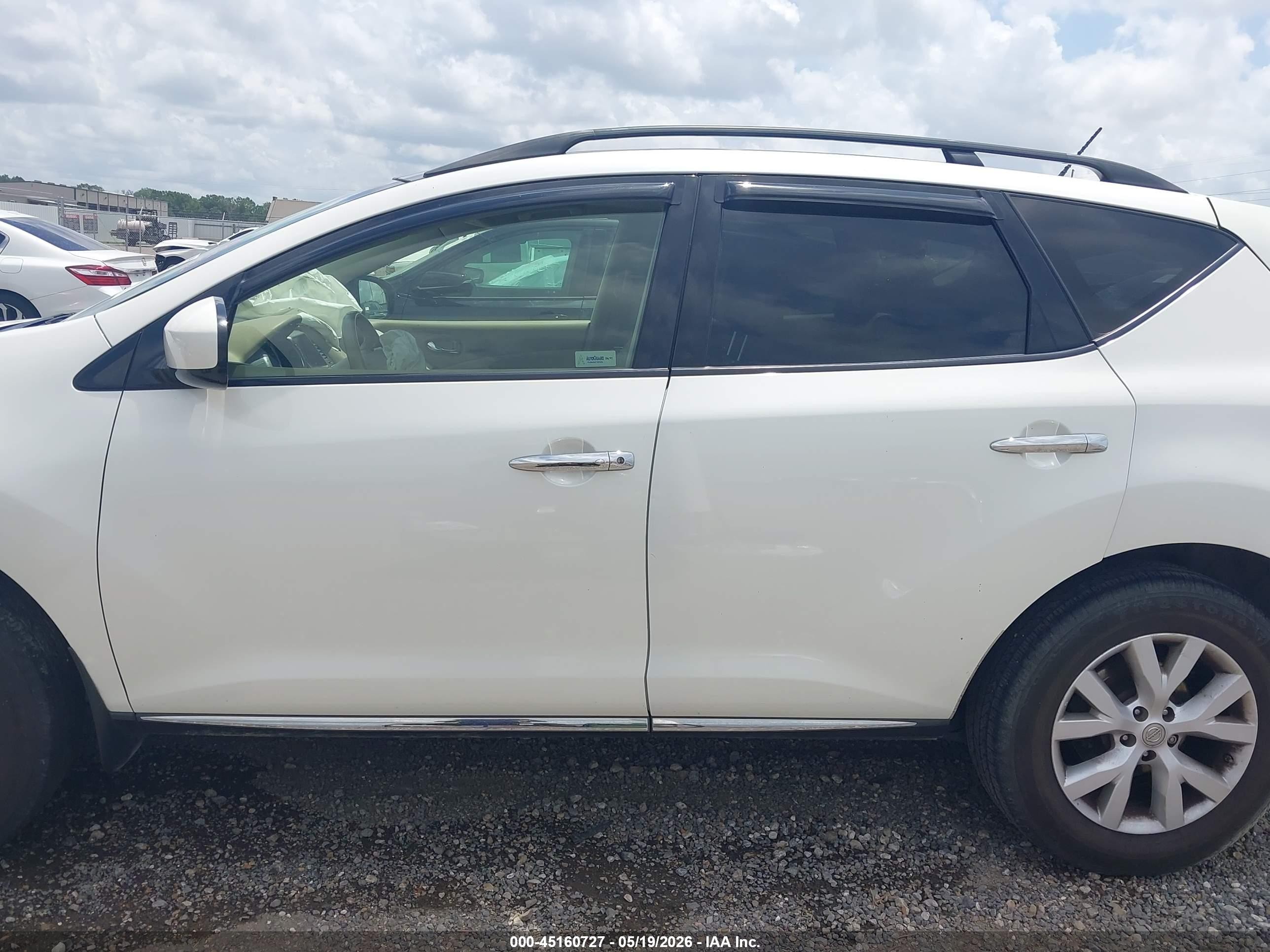 2012 Nissan Murano Sl Белый vin: JN8AZ1MU3CW119275
