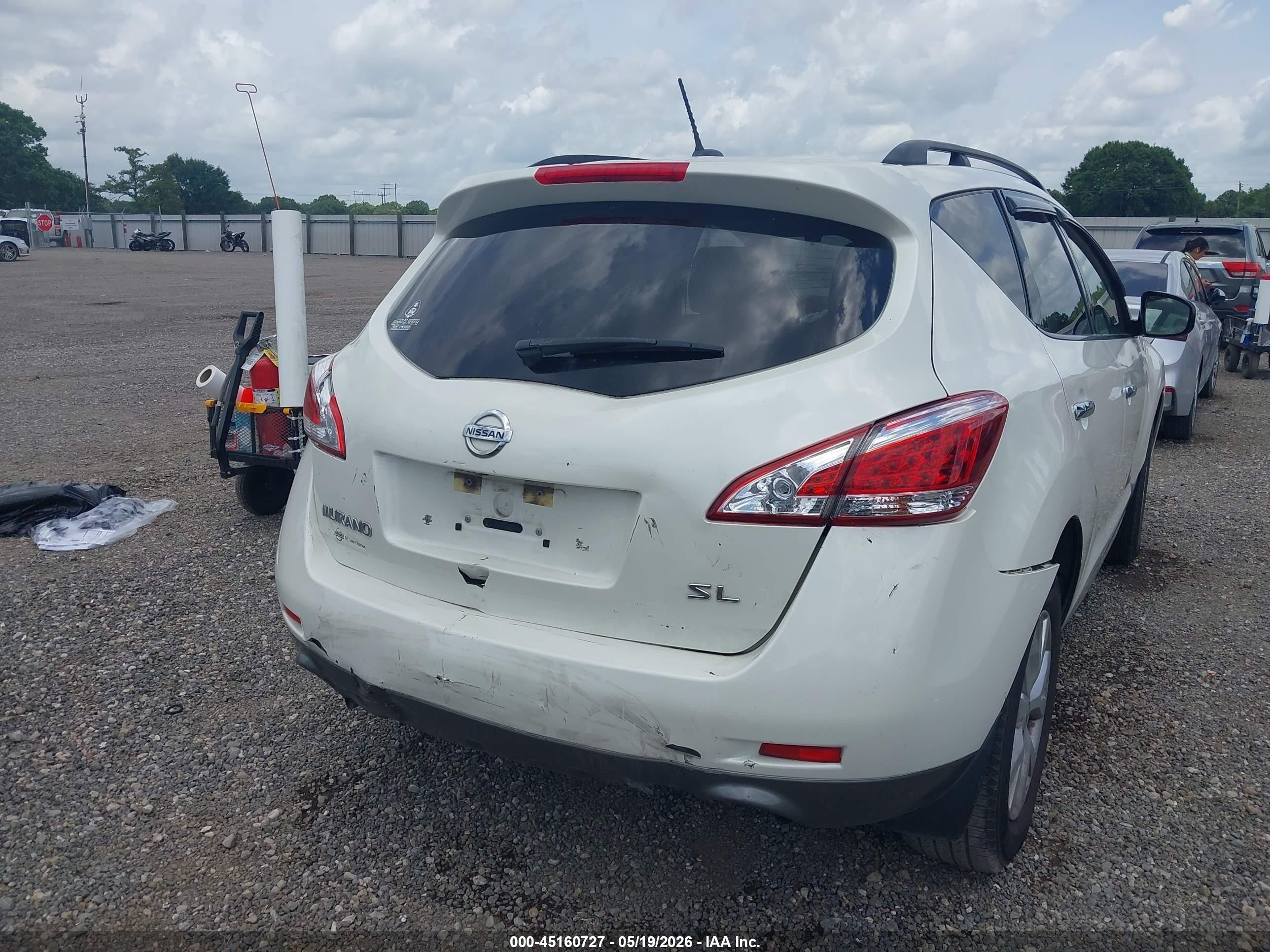 2012 Nissan Murano Sl Белый vin: JN8AZ1MU3CW119275