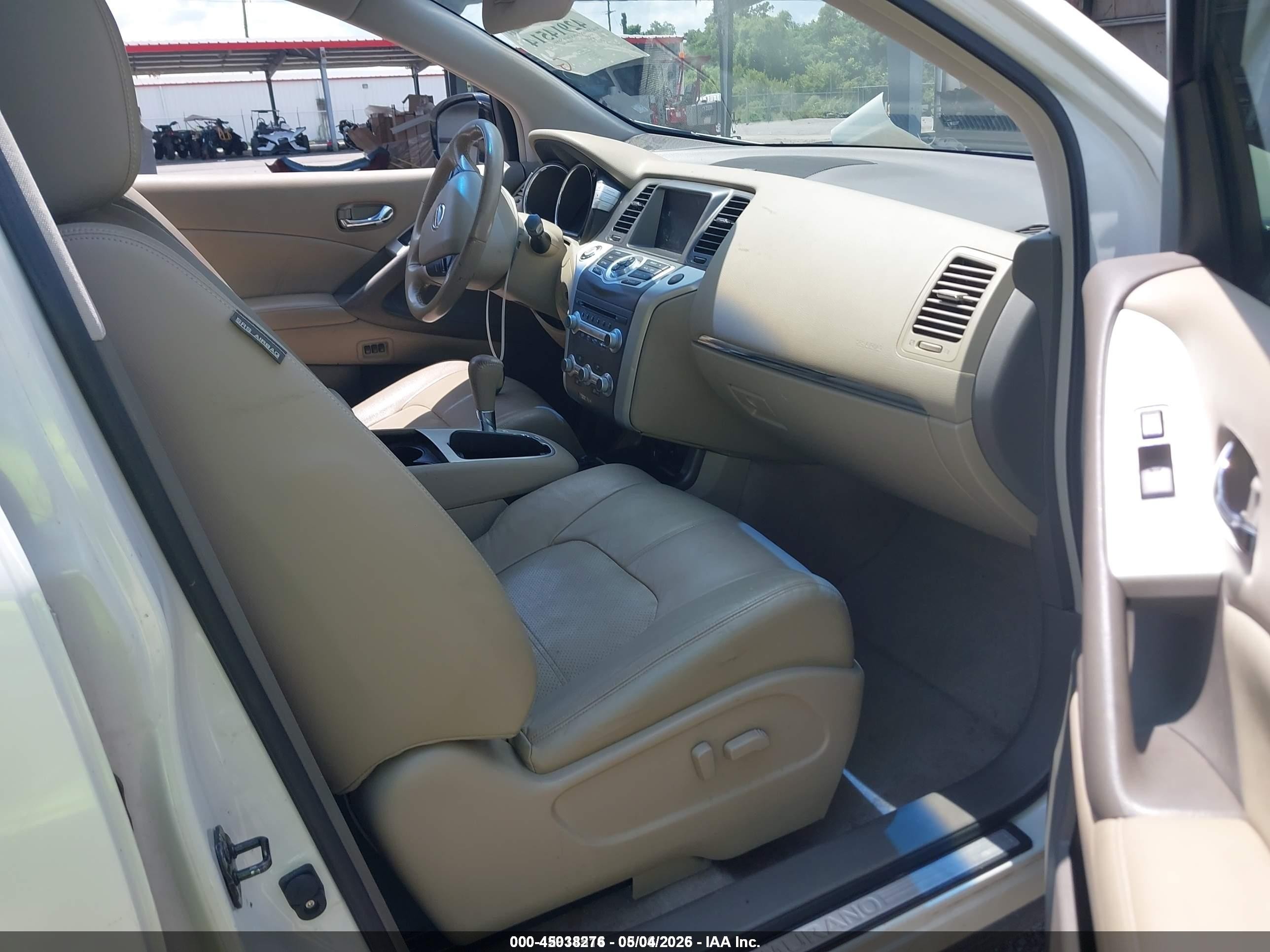 2012 Nissan Murano Sl White vin: JN8AZ1MU3CW119311