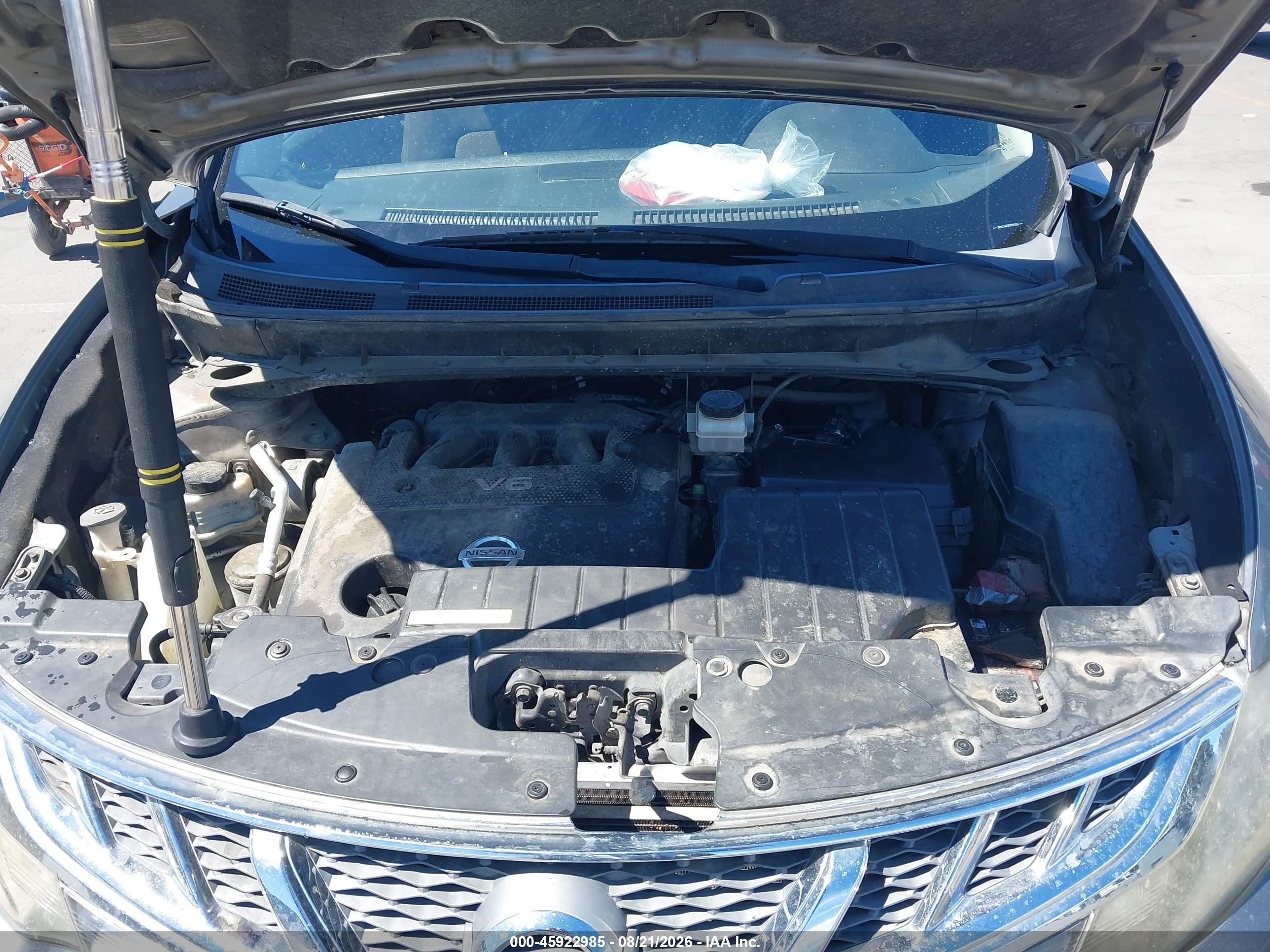 2013 Nissan Murano Sv Gray vin: JN8AZ1MU3DW202304