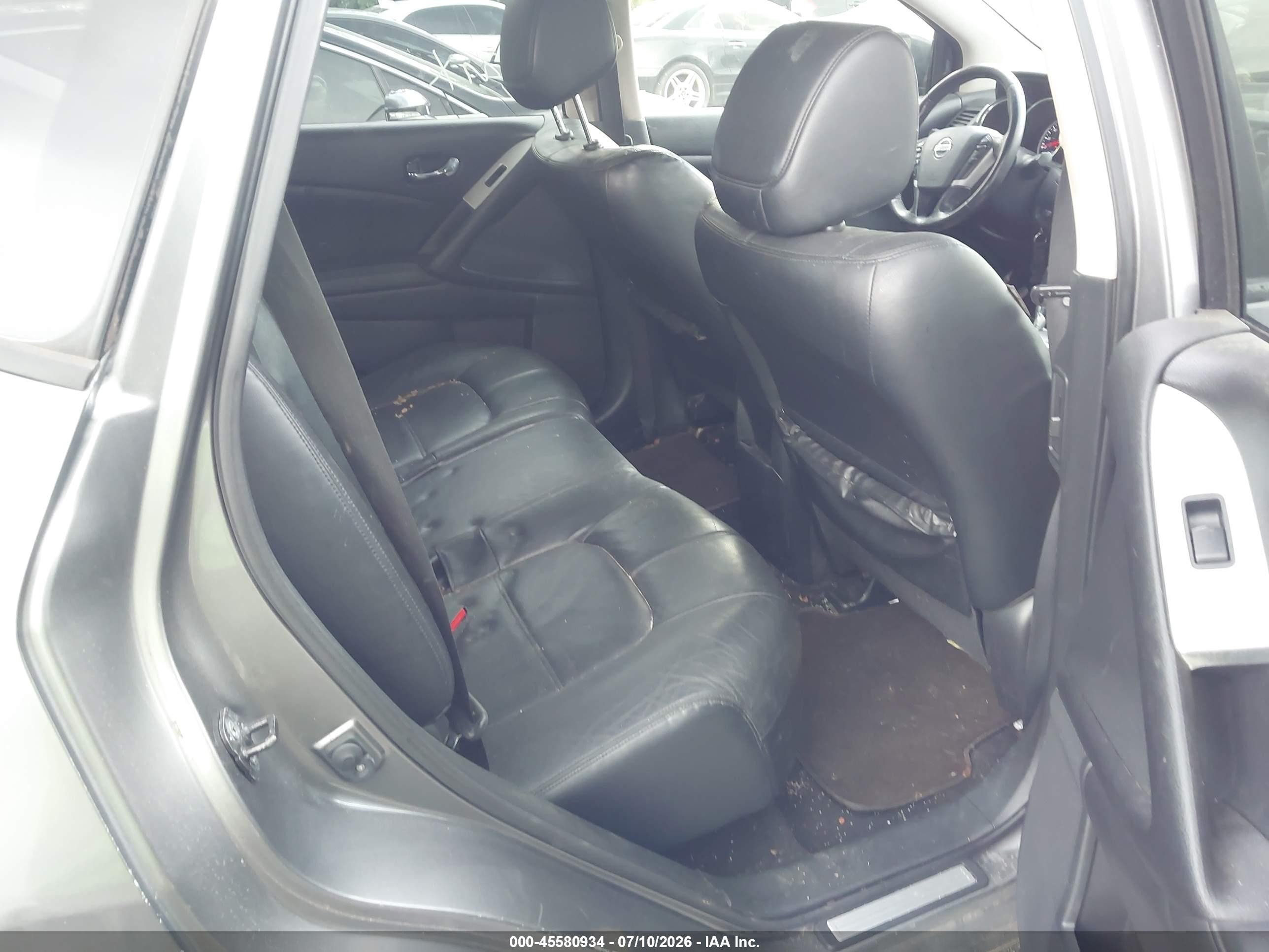 2013 Nissan Murano Sl Gray vin: JN8AZ1MU3DW202433