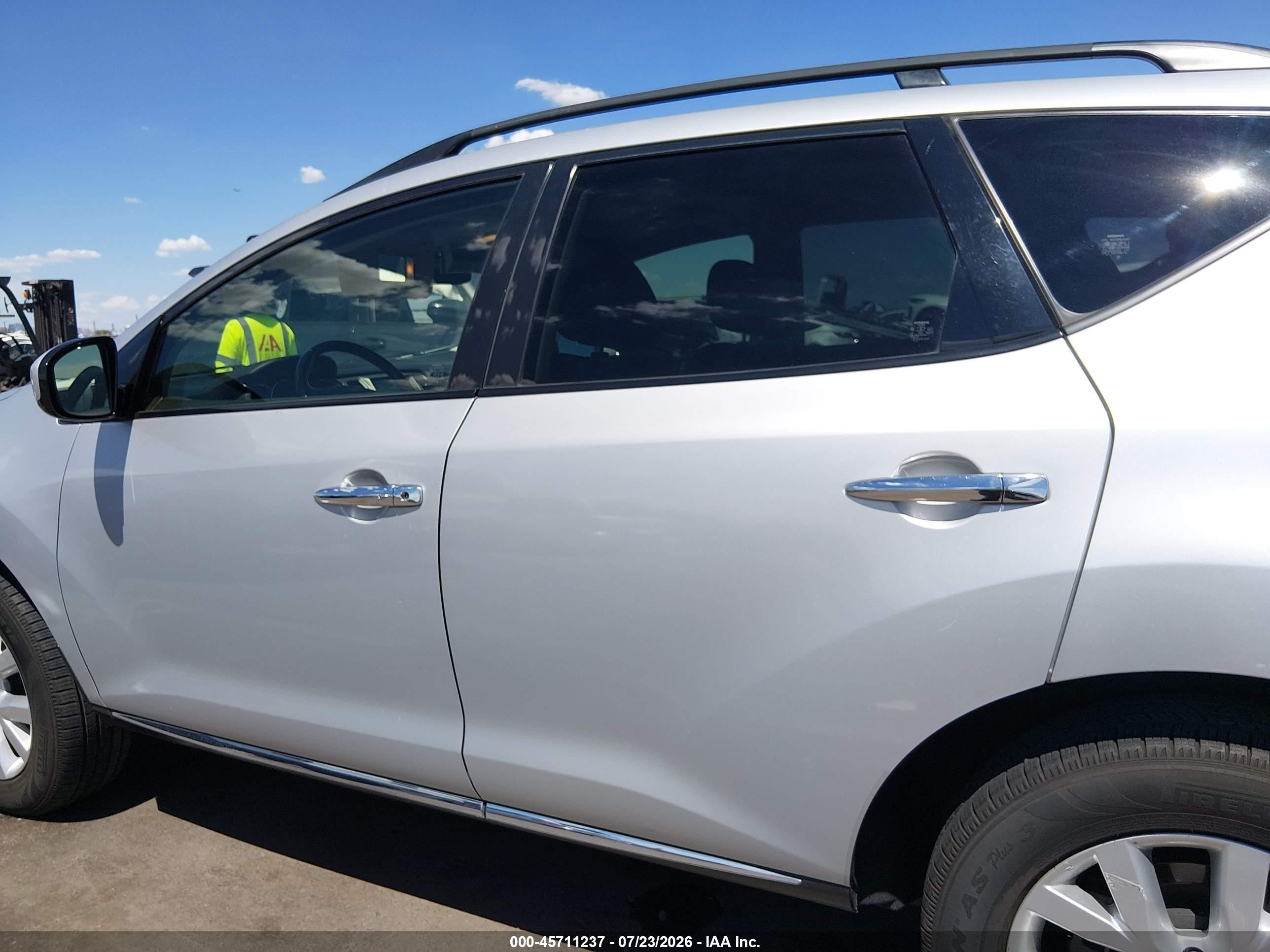 2013 Nissan Murano Sl Silver vin: JN8AZ1MU3DW210841