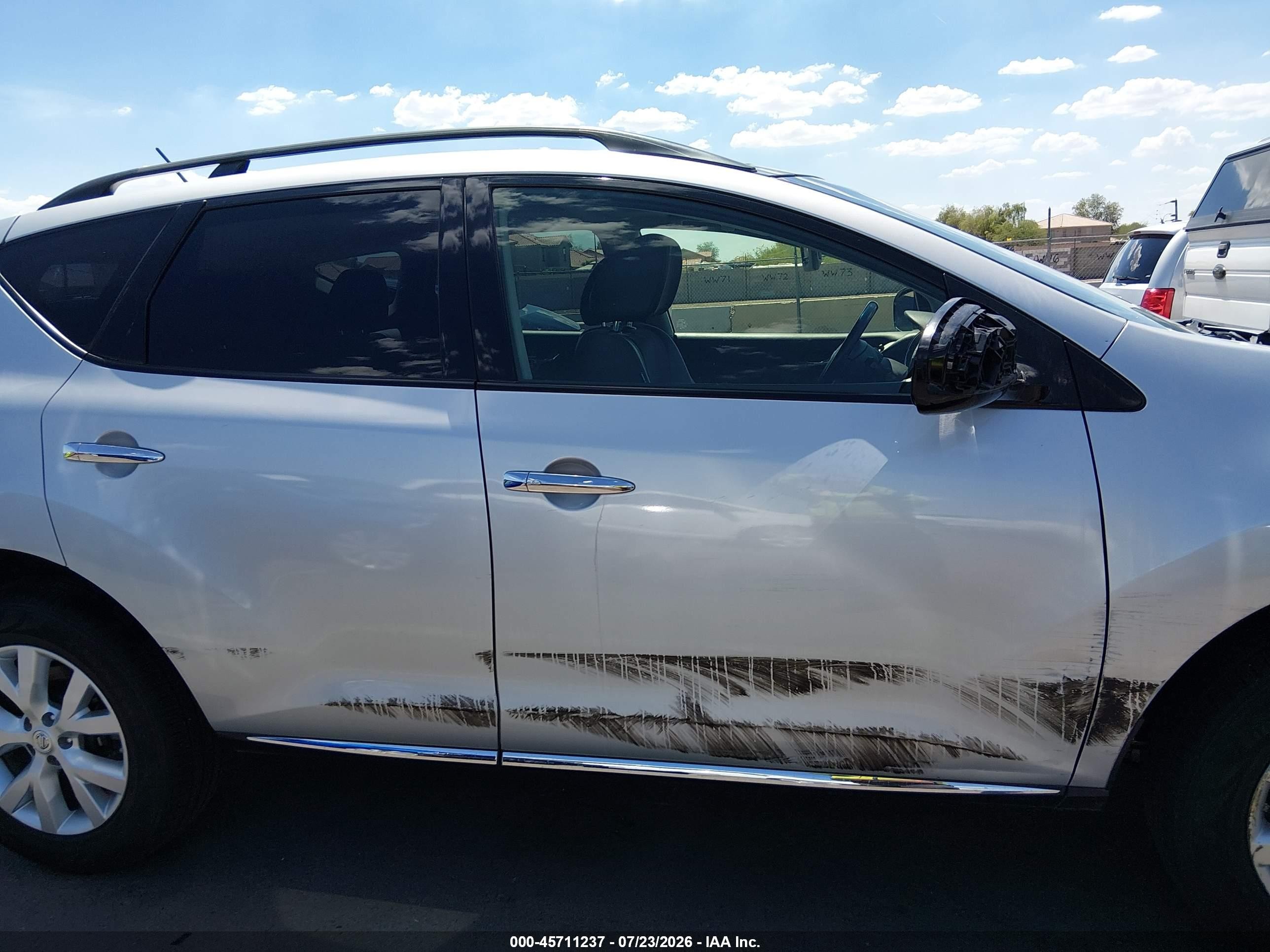2013 Nissan Murano Sl Silver vin: JN8AZ1MU3DW210841