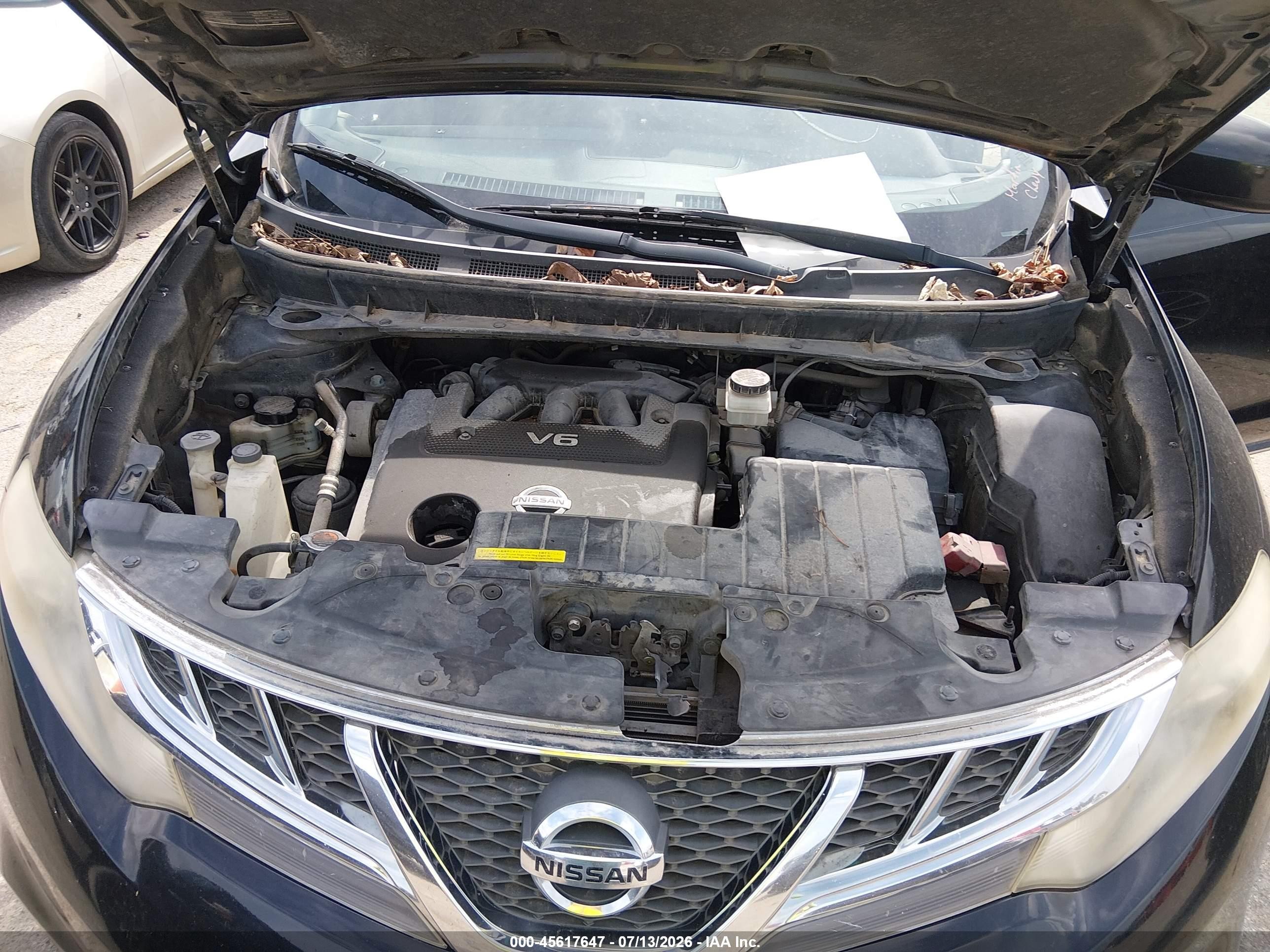 2014 Nissan Murano Sl Black vin: JN8AZ1MU3EW405579