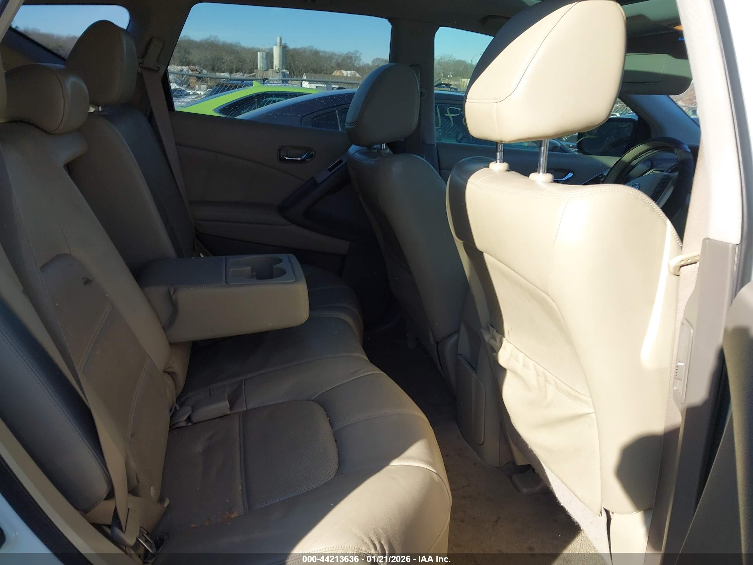 2014 Nissan Murano Sl White vin: JN8AZ1MU3EW405744