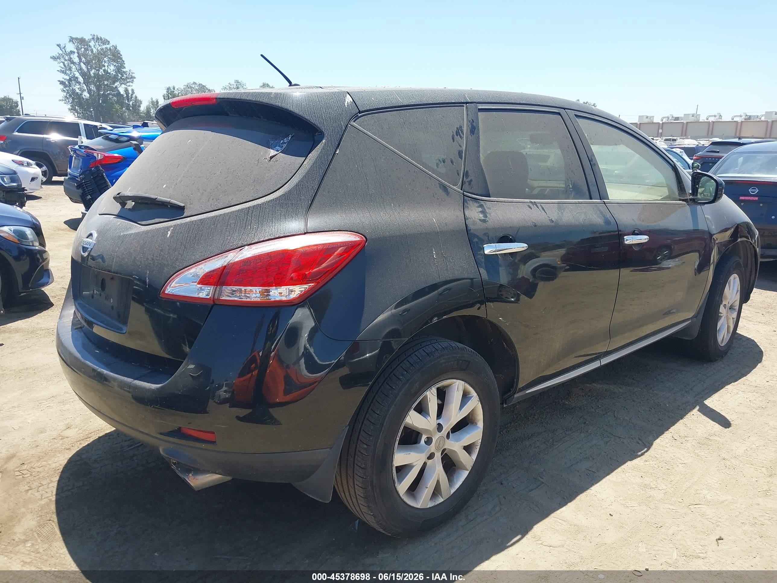 2014 Nissan Murano Le/s/sl/sv Черный vin: JN8AZ1MU3EW406943