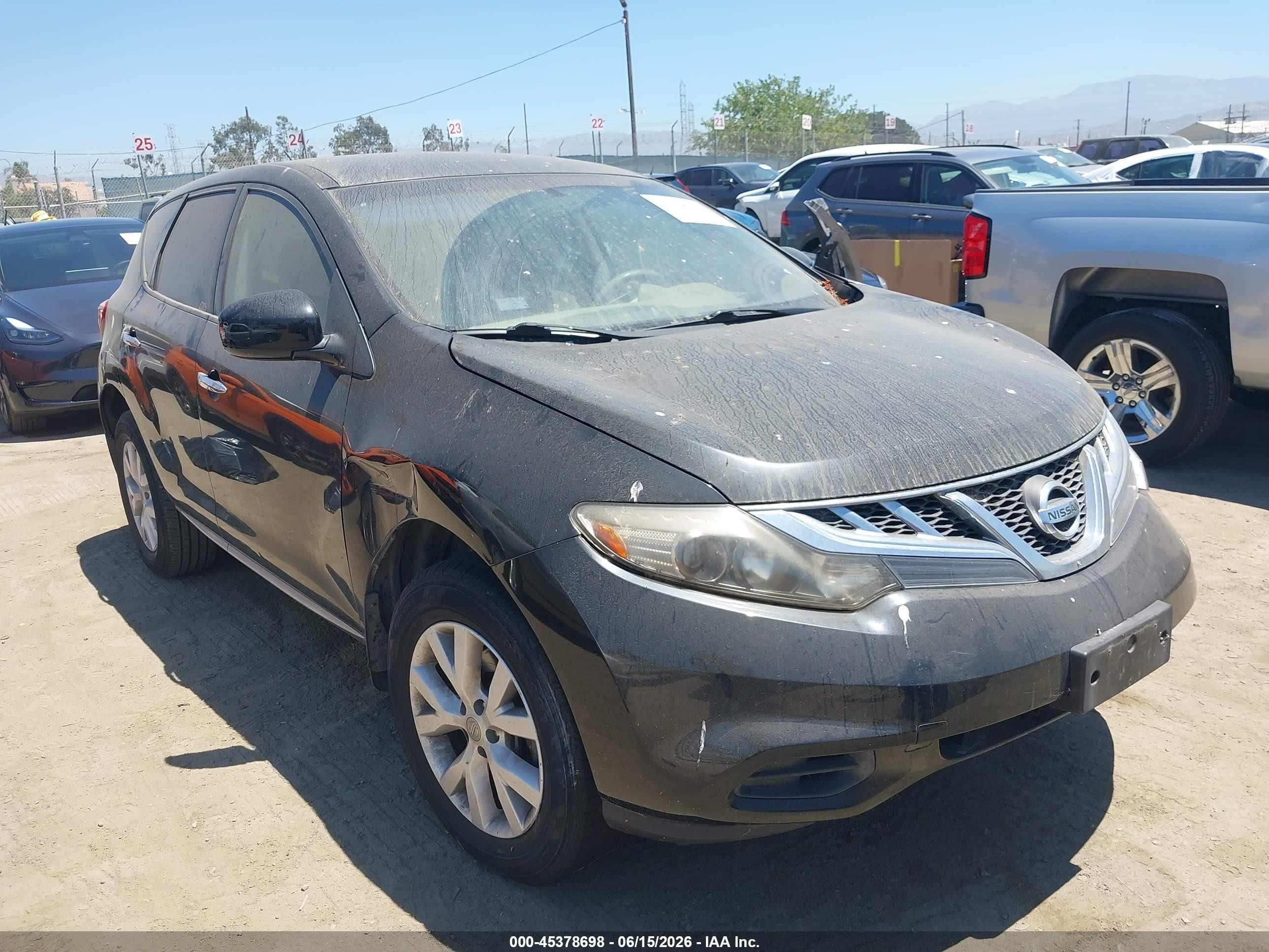 2014 Nissan Murano Le/s/sl/sv Black vin: JN8AZ1MU3EW406943