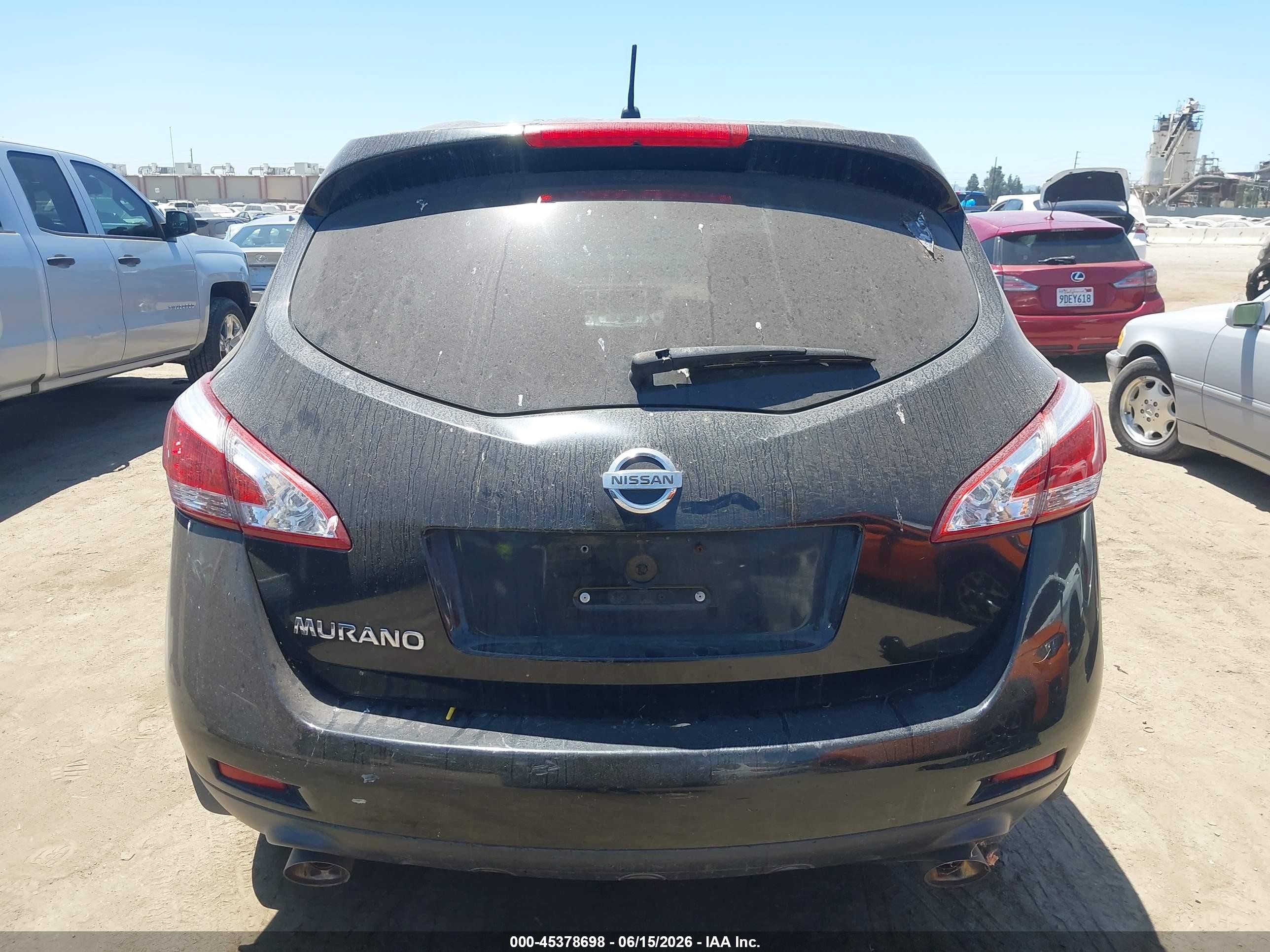 2014 Nissan Murano Le/s/sl/sv Черный vin: JN8AZ1MU3EW406943