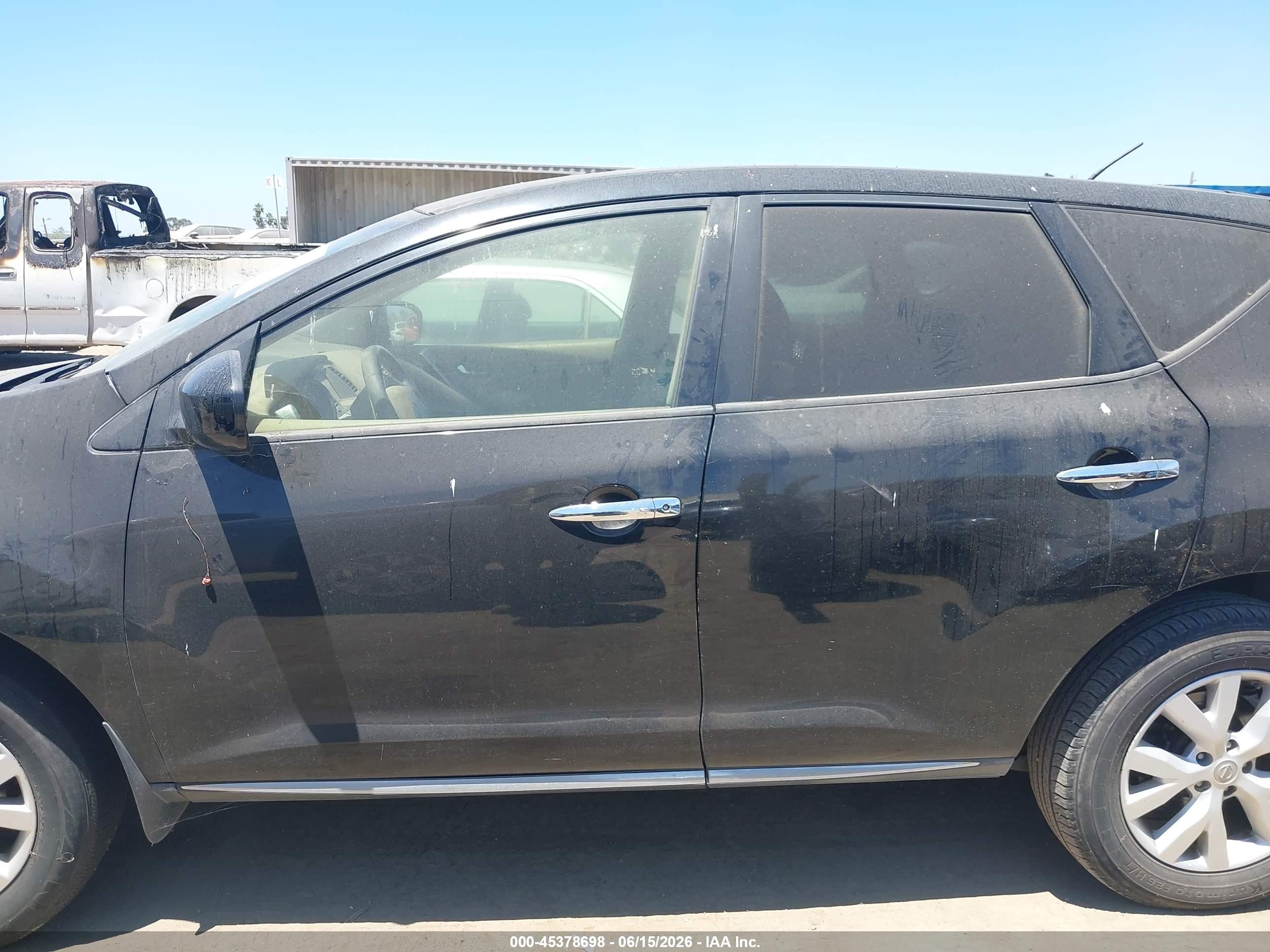 2014 Nissan Murano Le/s/sl/sv Черный vin: JN8AZ1MU3EW406943