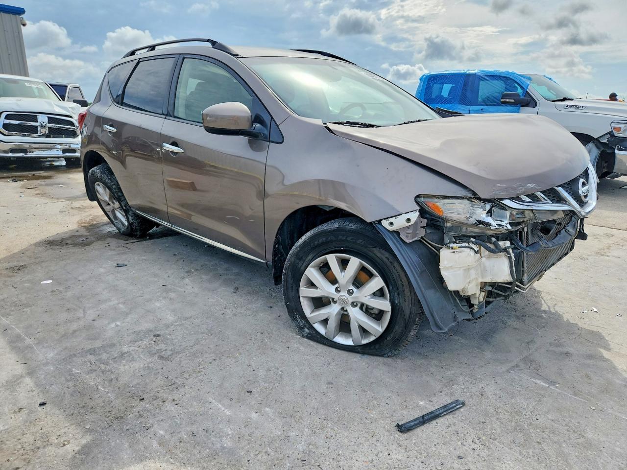 2014 Nissan Murano S/sv/sl/le Желто-коричневый vin: JN8AZ1MU3EW416128