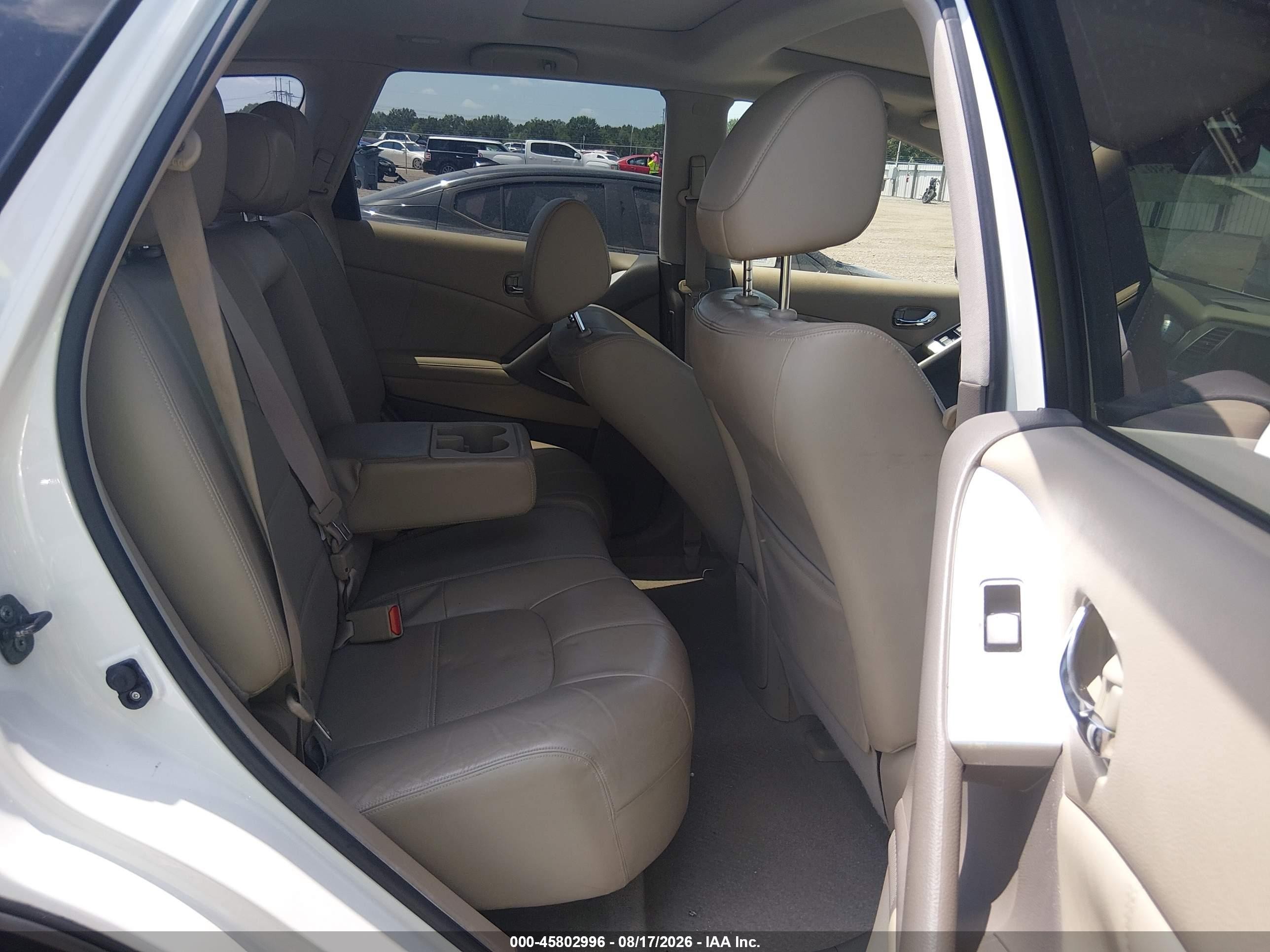 2014 Nissan Murano Sl White vin: JN8AZ1MU3EW416632