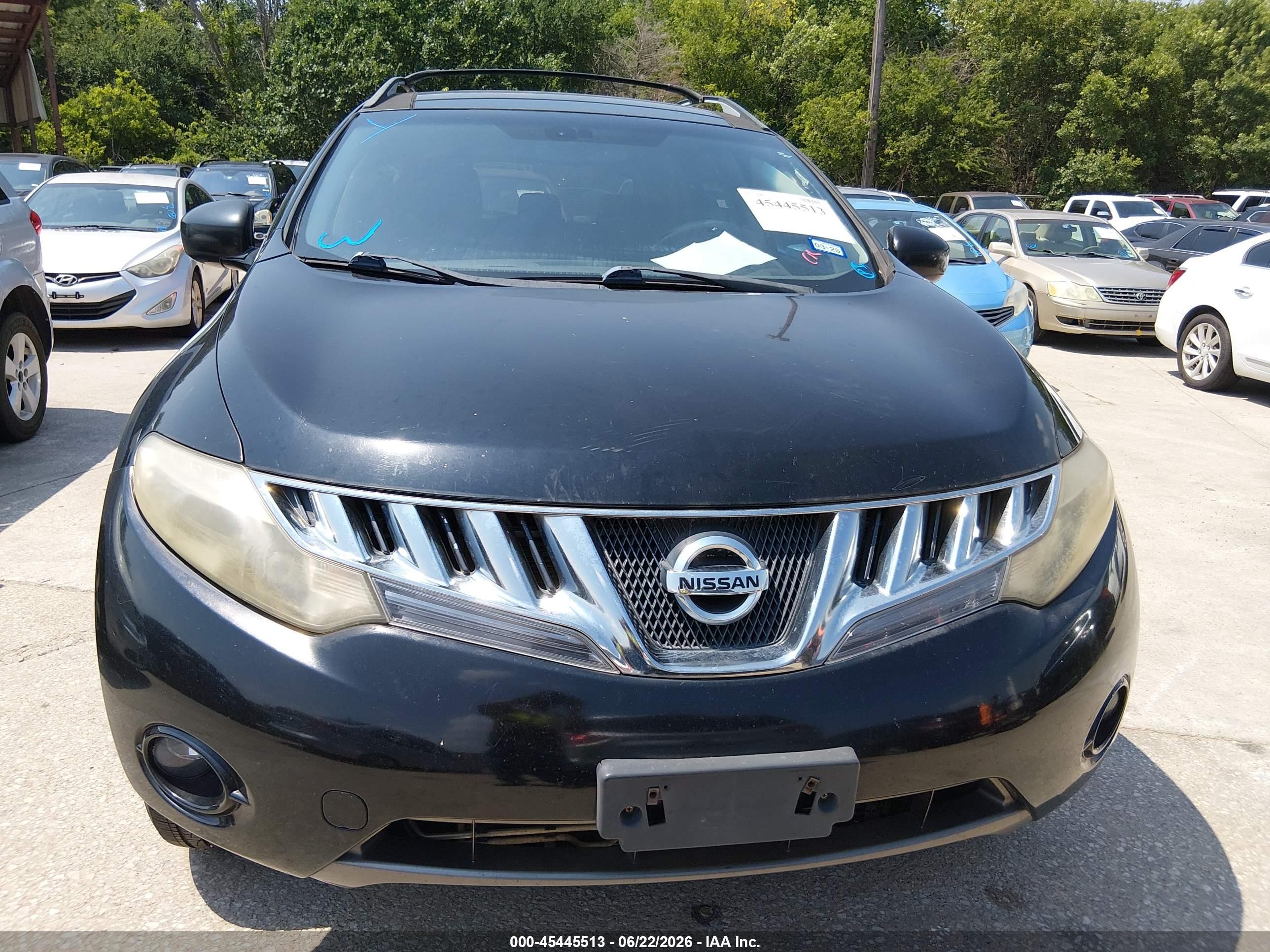 2010 Nissan Murano Le Black vin: JN8AZ1MU4AW009316