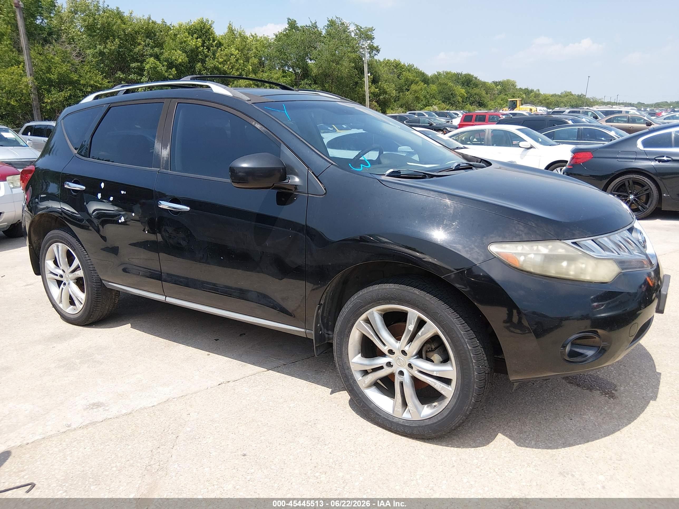 2010 Nissan Murano Le Black vin: JN8AZ1MU4AW009316
