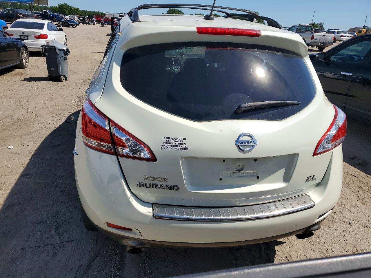 2011 Nissan Murano S White vin: JN8AZ1MU4BW059893