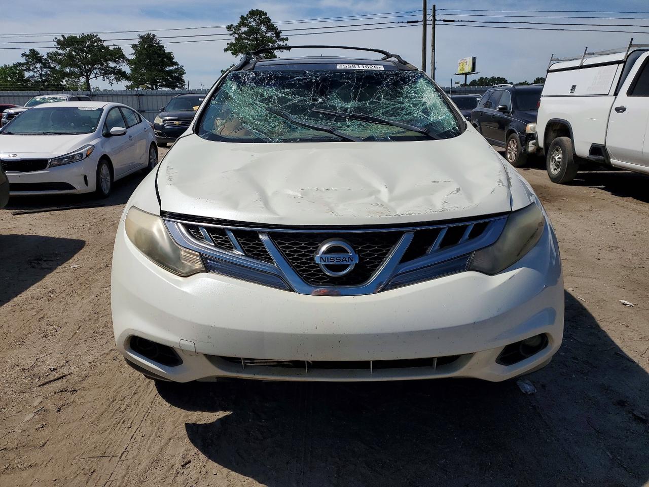 2011 Nissan Murano S White vin: JN8AZ1MU4BW059893