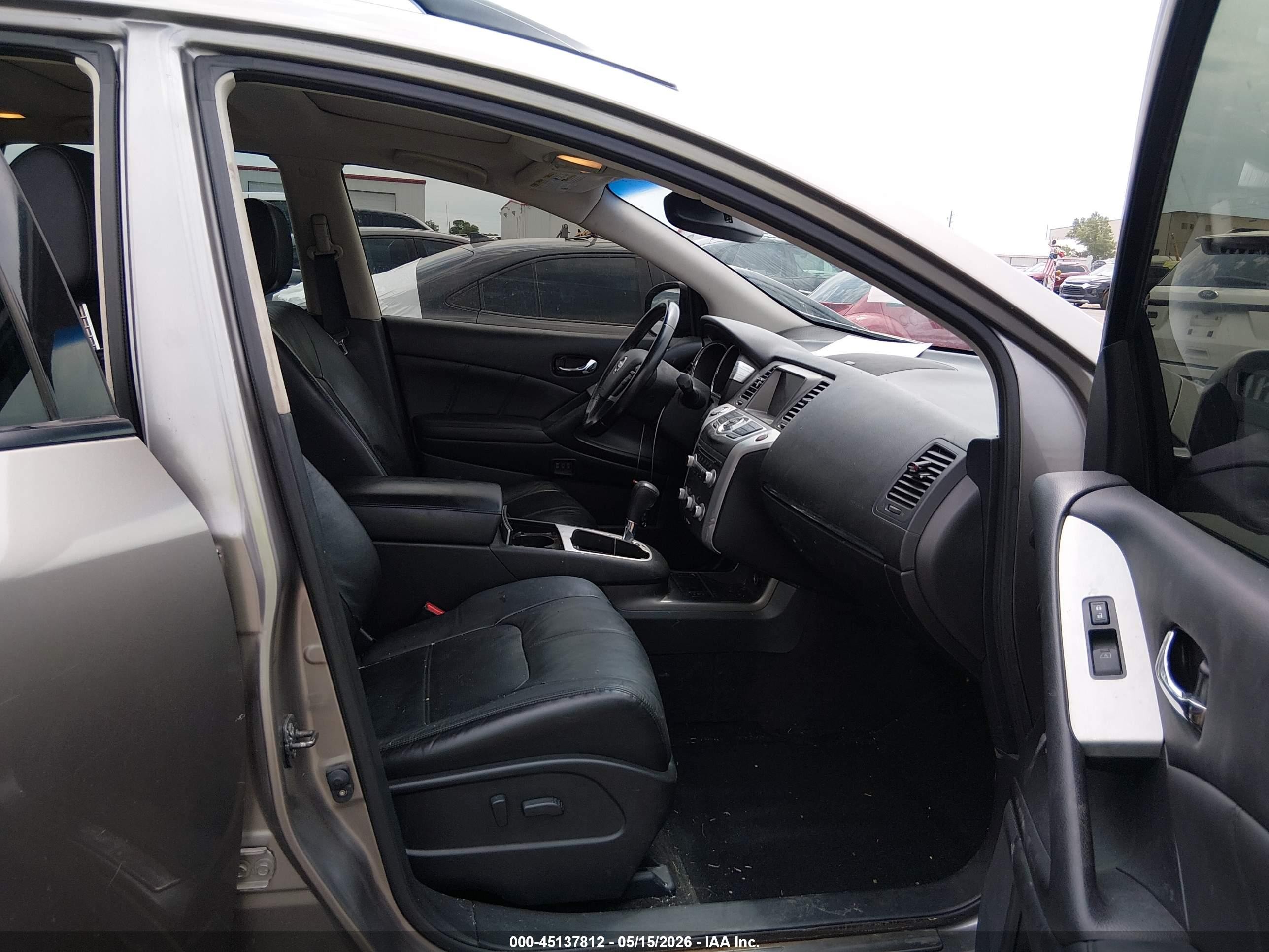 2012 Nissan Murano Sl Gray vin: JN8AZ1MU4CW101464