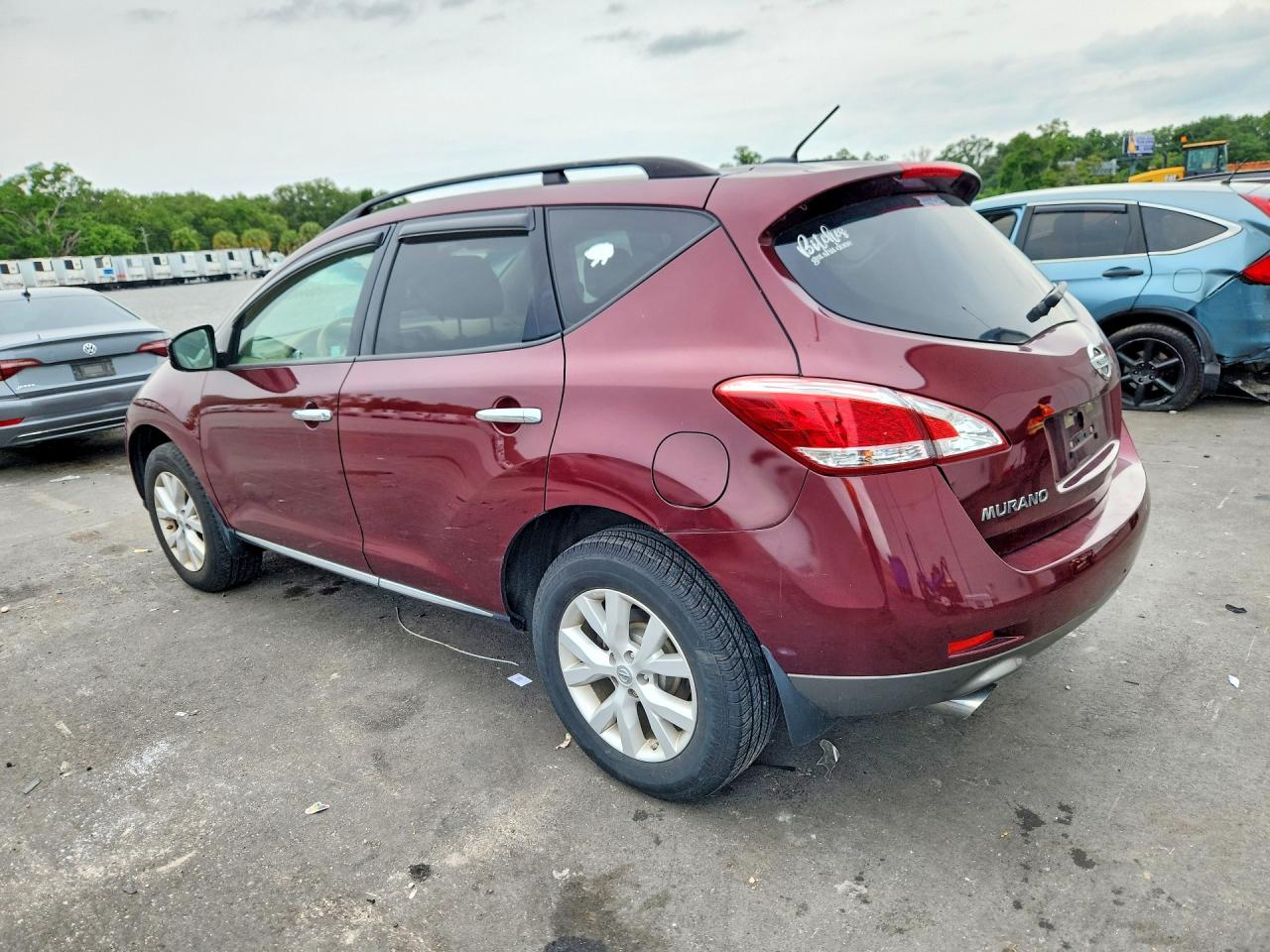 2012 Nissan Murano S Maroon vin: JN8AZ1MU4CW106258