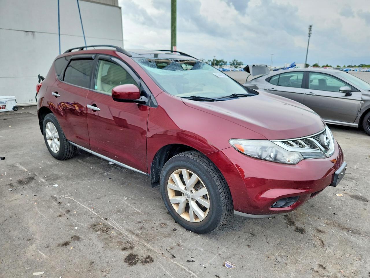 2012 Nissan Murano S Maroon vin: JN8AZ1MU4CW106258