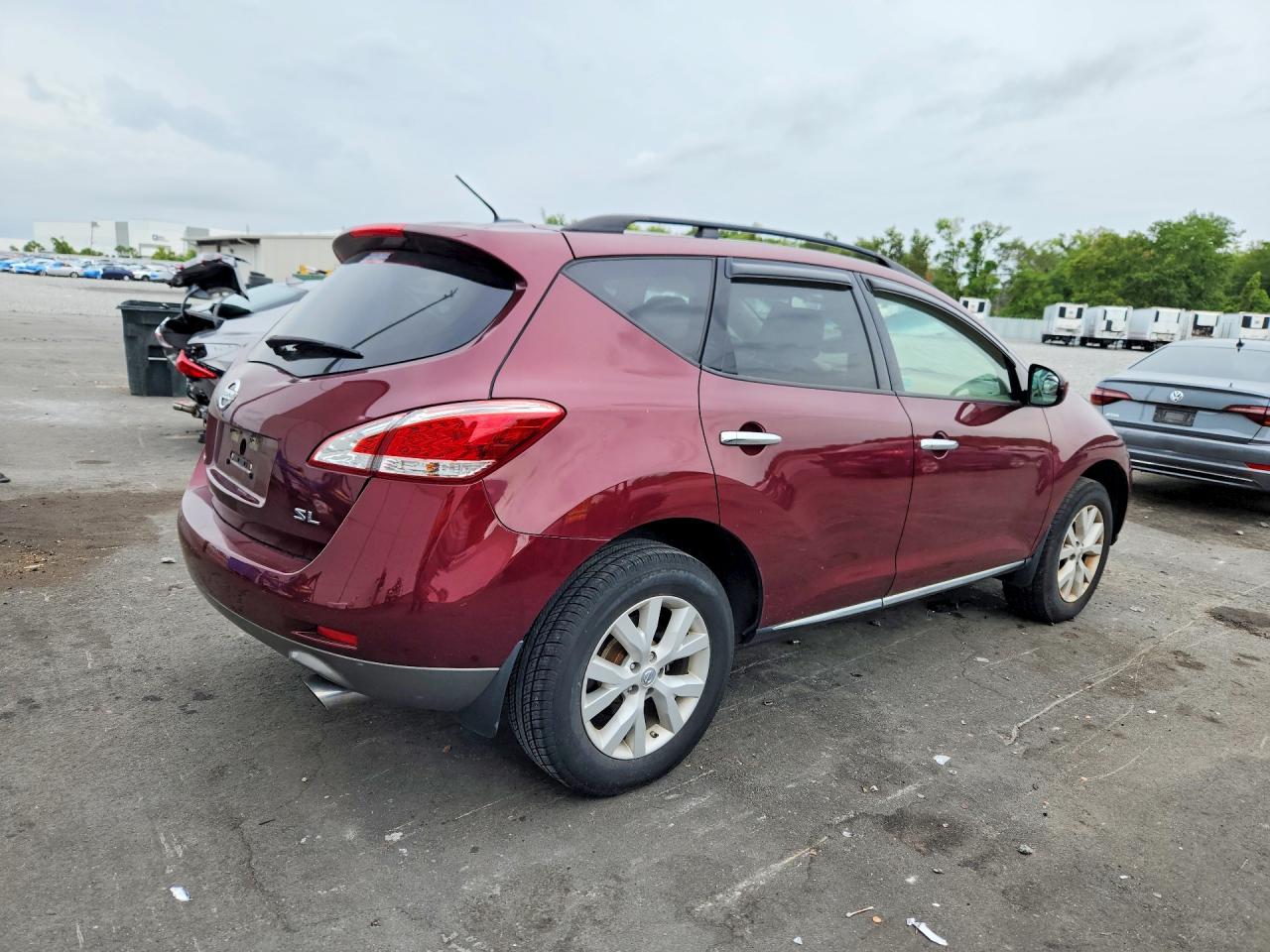 2012 Nissan Murano S Maroon vin: JN8AZ1MU4CW106258