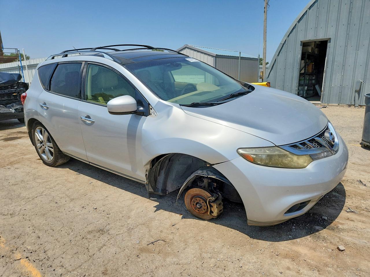 2012 Nissan Murano S Silver vin: JN8AZ1MU4CW115350
