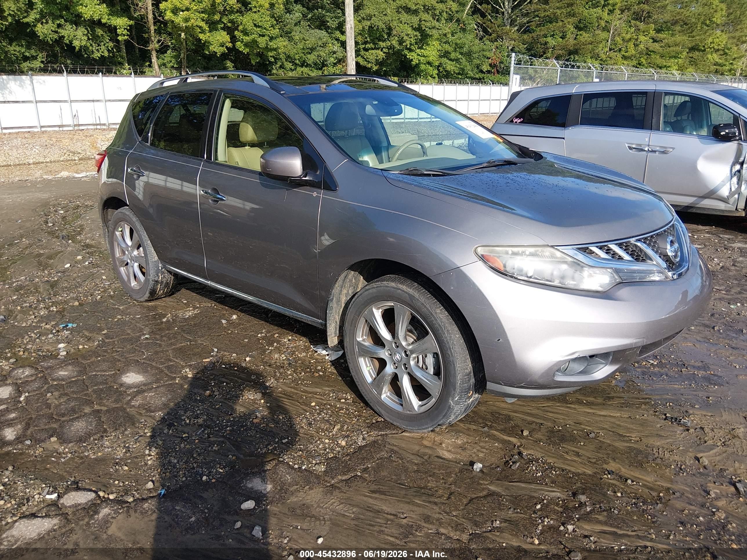 2012 Nissan Murano Le Серый vin: JN8AZ1MU4CW118751