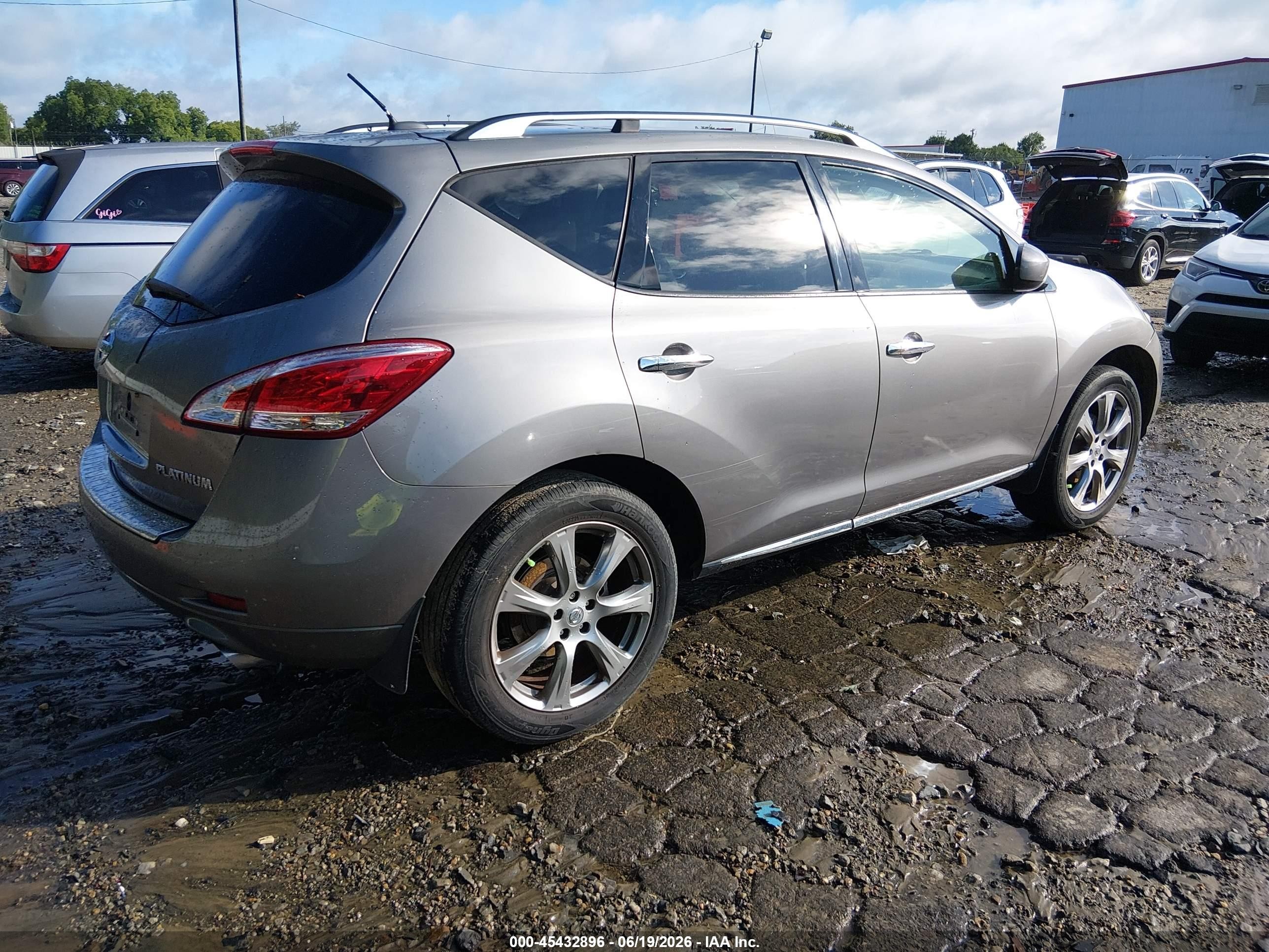 2012 Nissan Murano Le Gray vin: JN8AZ1MU4CW118751