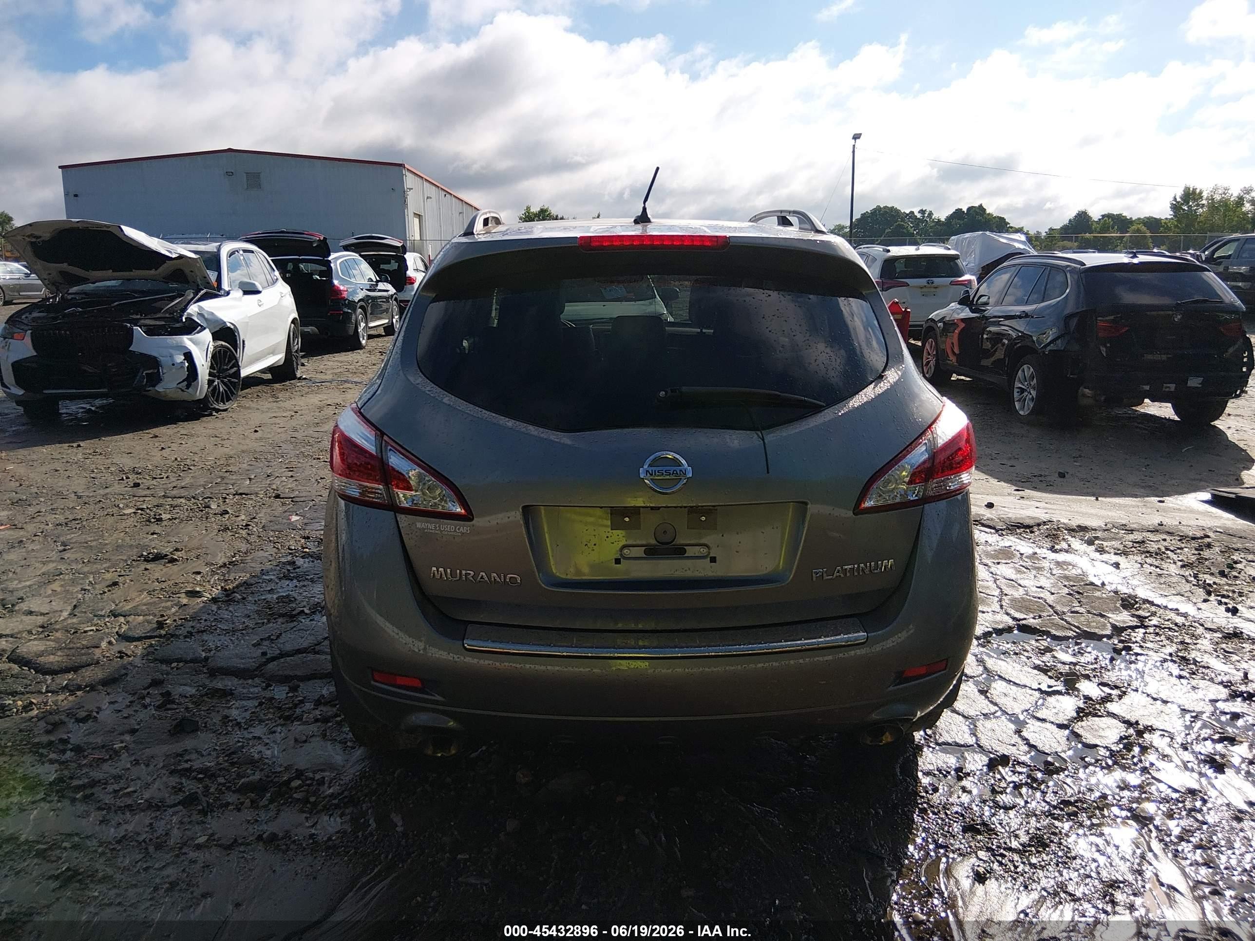 2012 Nissan Murano Le Gray vin: JN8AZ1MU4CW118751