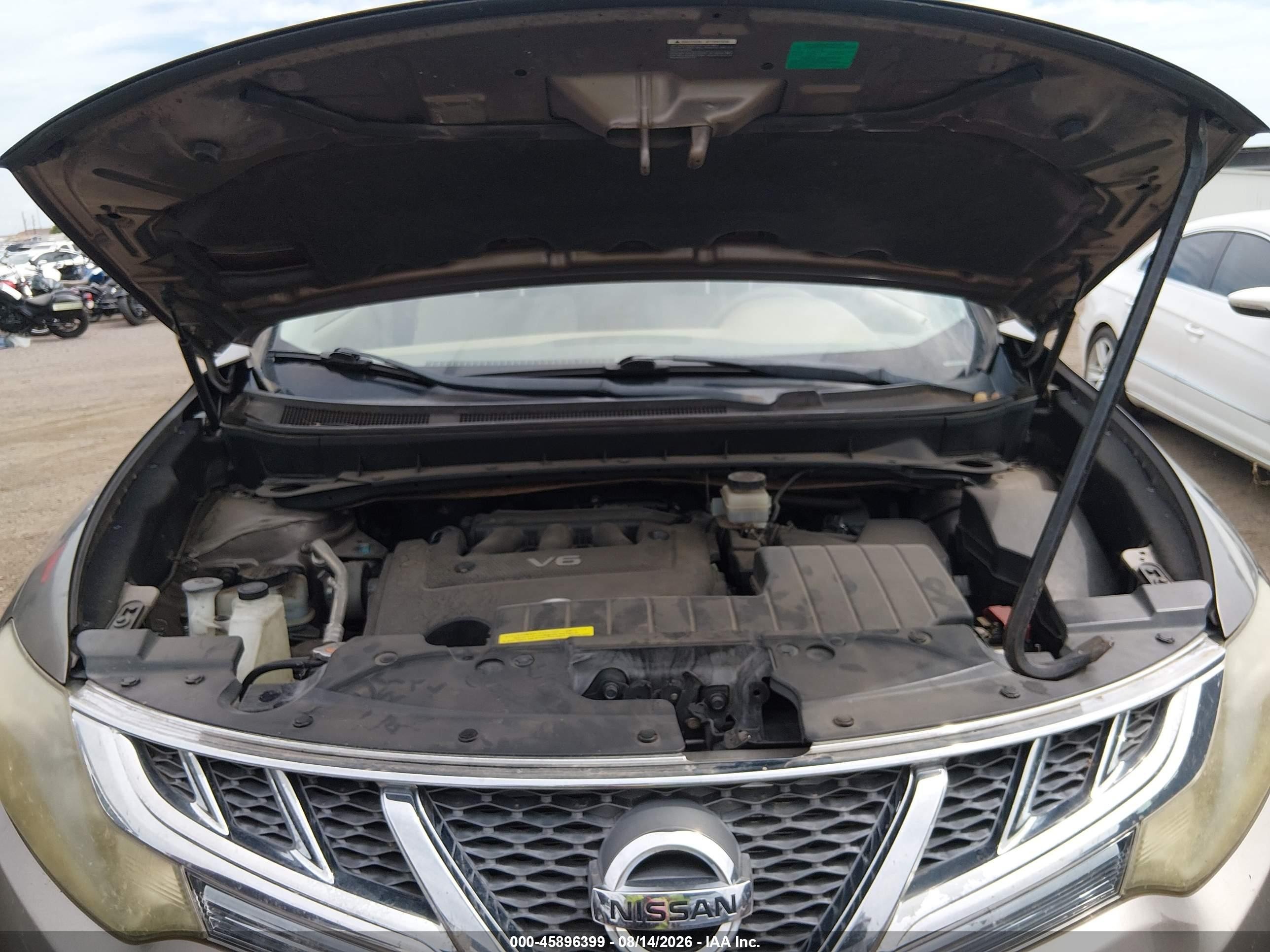 2012 Nissan Murano Sv Коричневый vin: JN8AZ1MU4CW120726