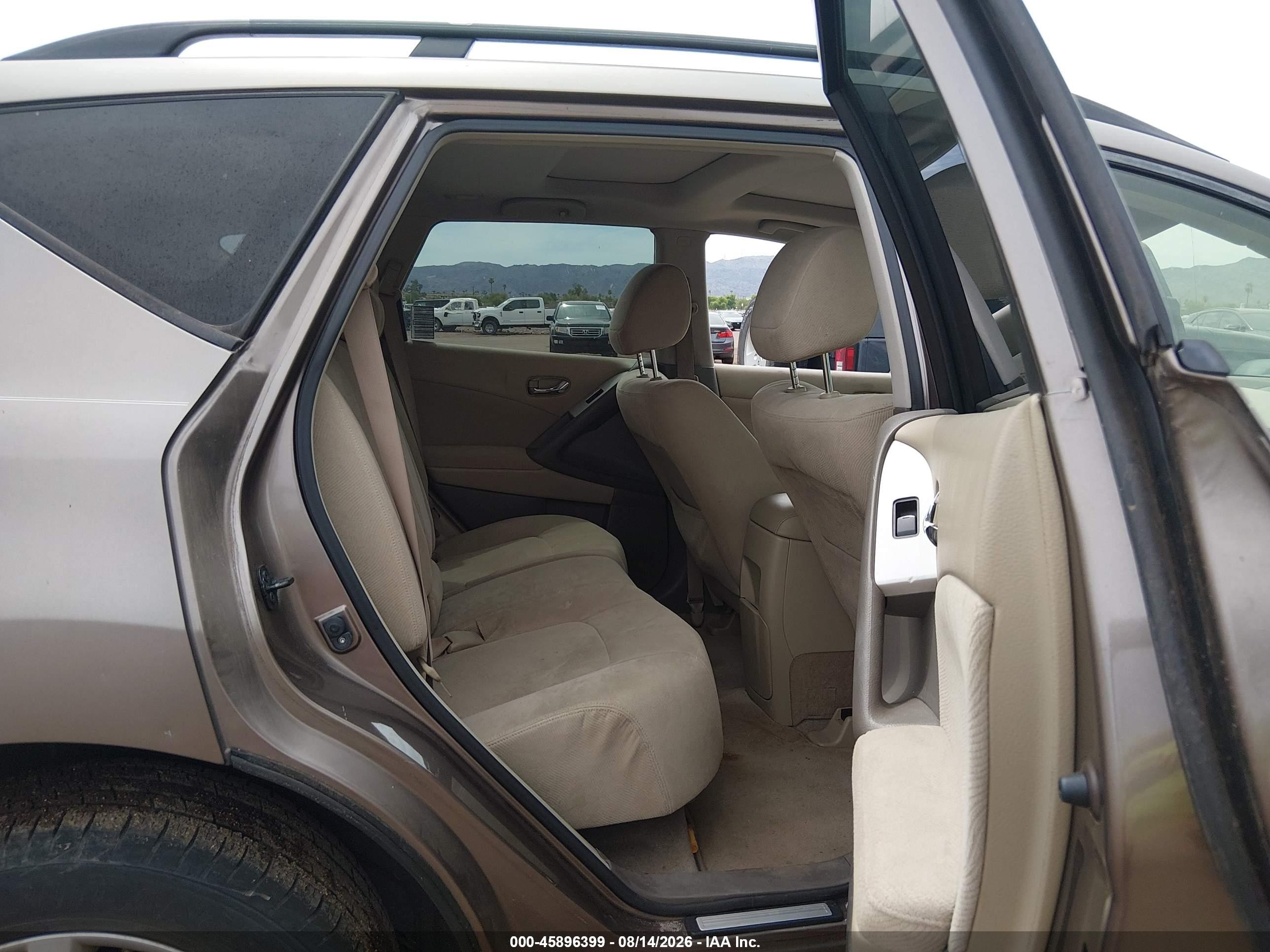 2012 Nissan Murano Sv Brown vin: JN8AZ1MU4CW120726