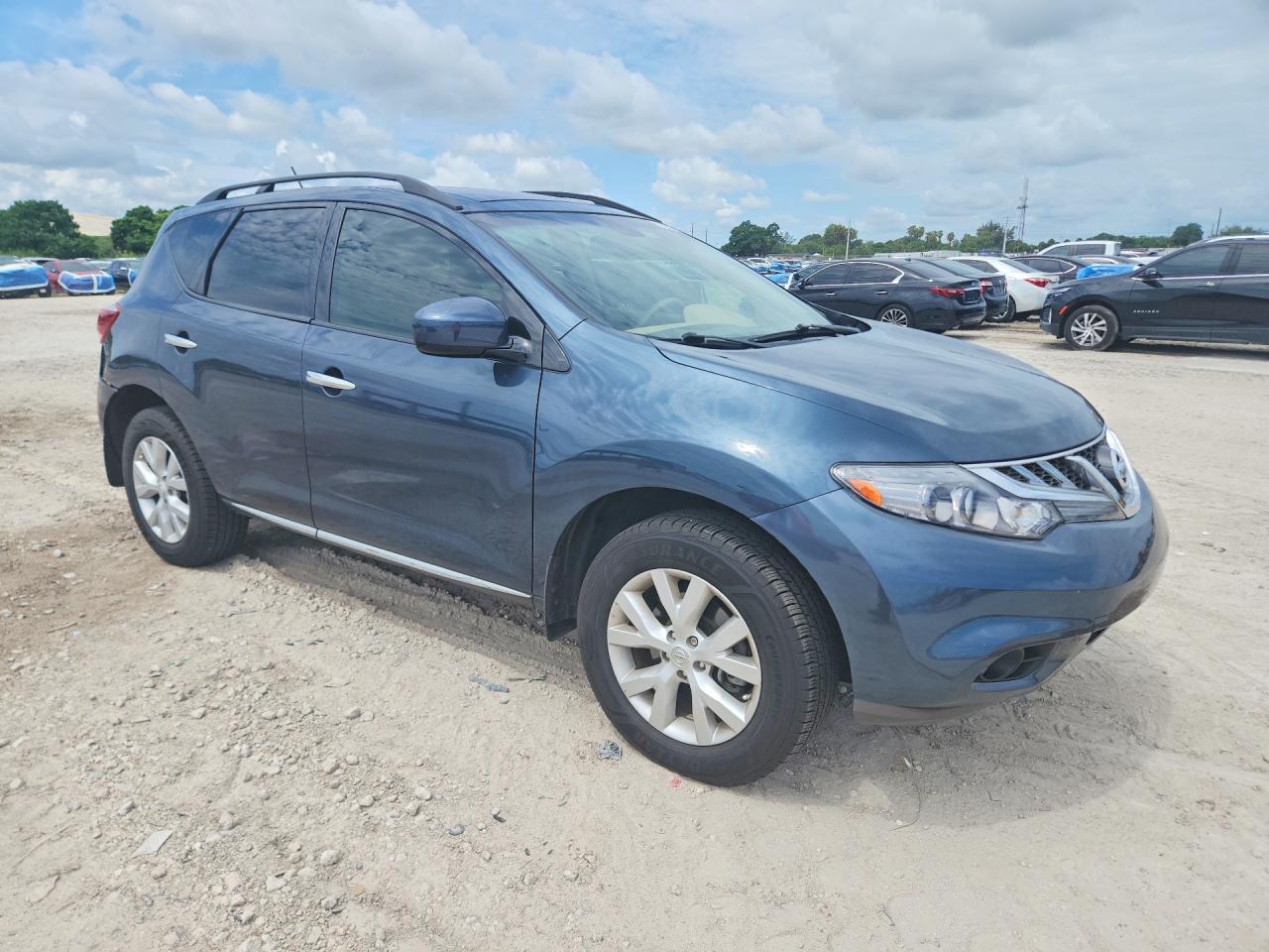 2013 Nissan Murano S Blue vin: JN8AZ1MU4DW201839