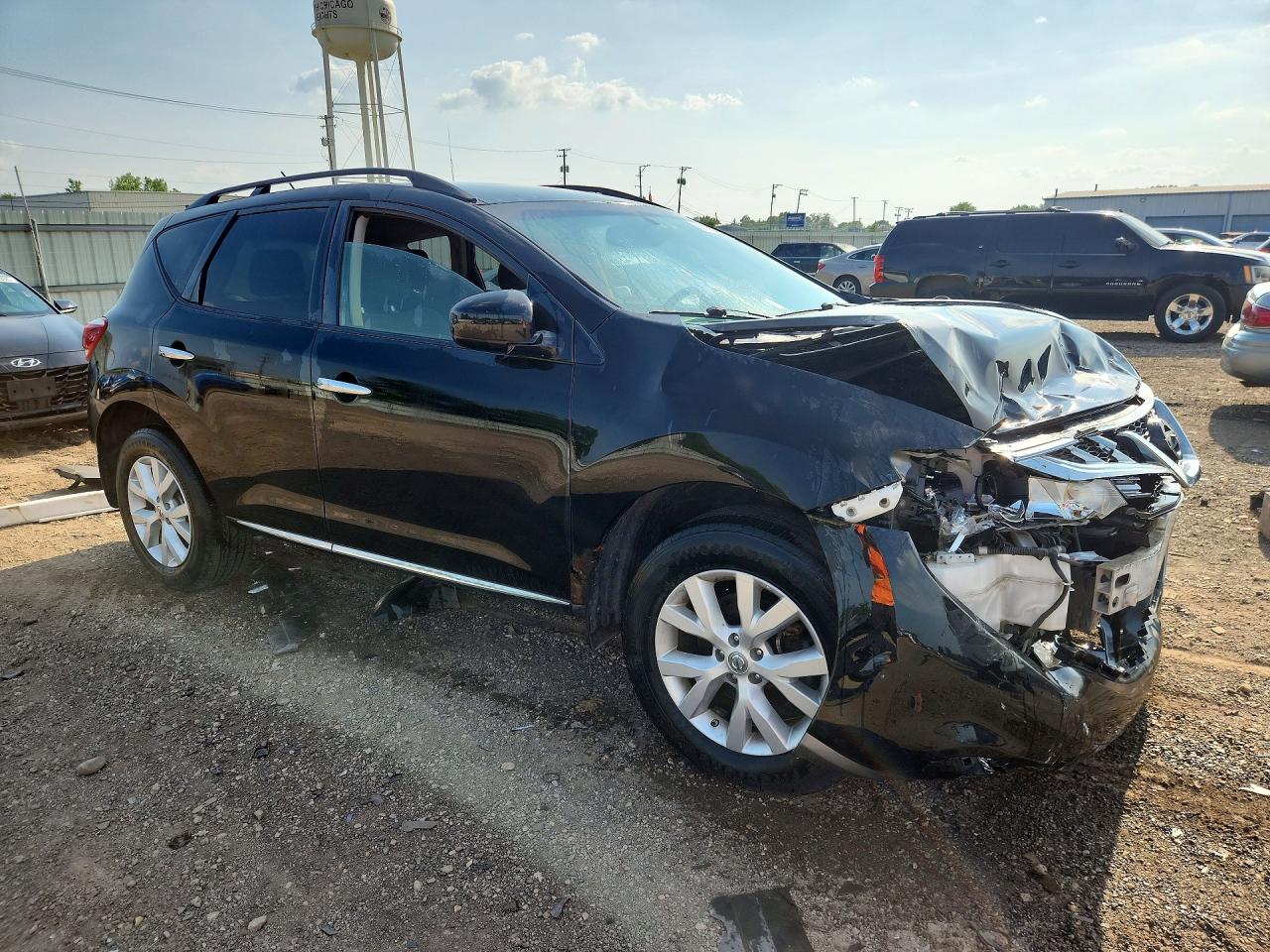 2013 Nissan Murano S Black vin: JN8AZ1MU4DW202506