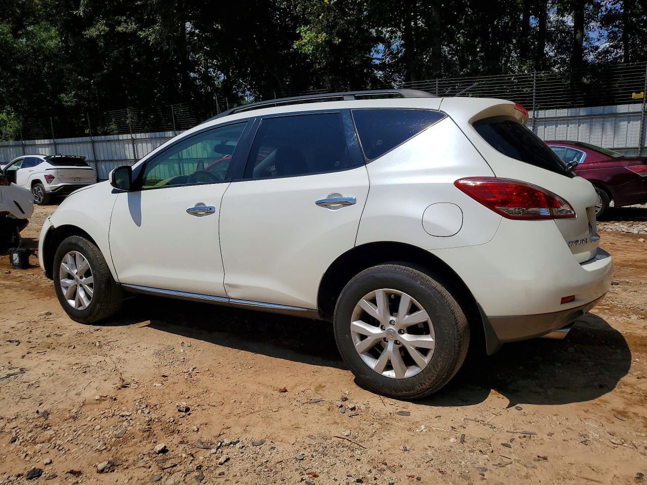 2013 Nissan Murano S White vin: JN8AZ1MU4DW203882