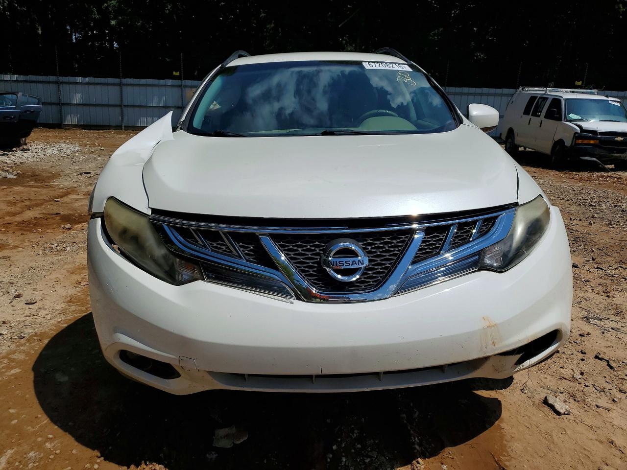 2013 Nissan Murano S White vin: JN8AZ1MU4DW203882