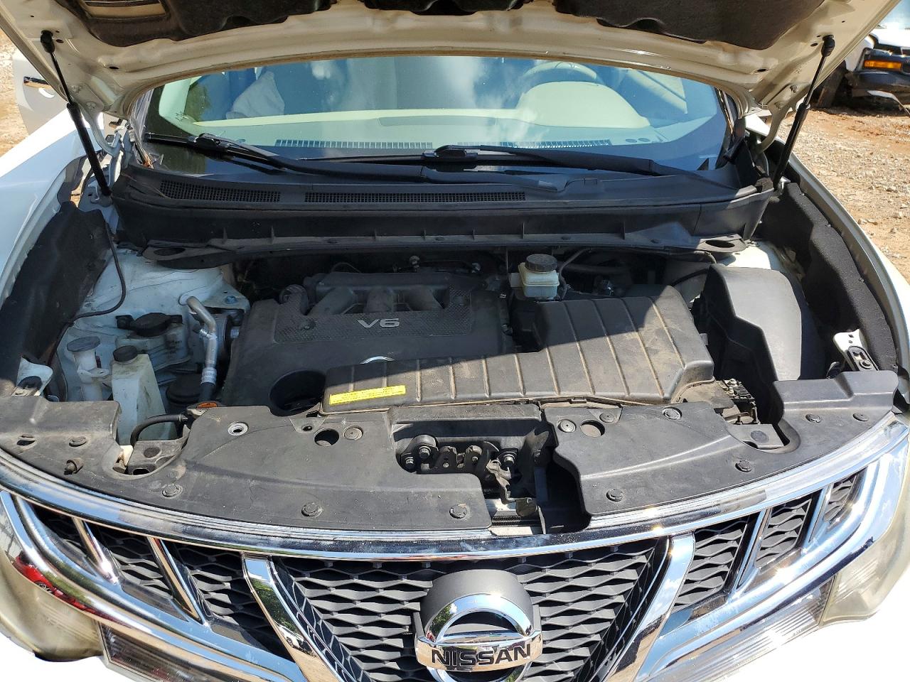 2013 Nissan Murano S White vin: JN8AZ1MU4DW203882