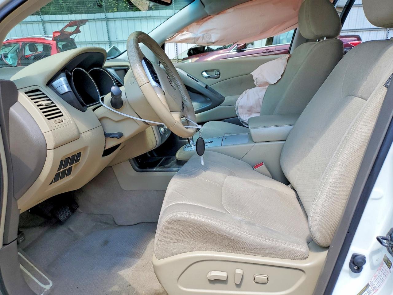 2013 Nissan Murano S White vin: JN8AZ1MU4DW203882