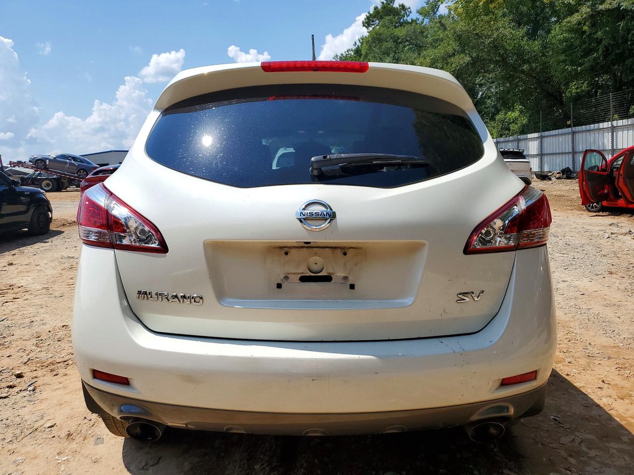 2013 Nissan Murano S White vin: JN8AZ1MU4DW203882