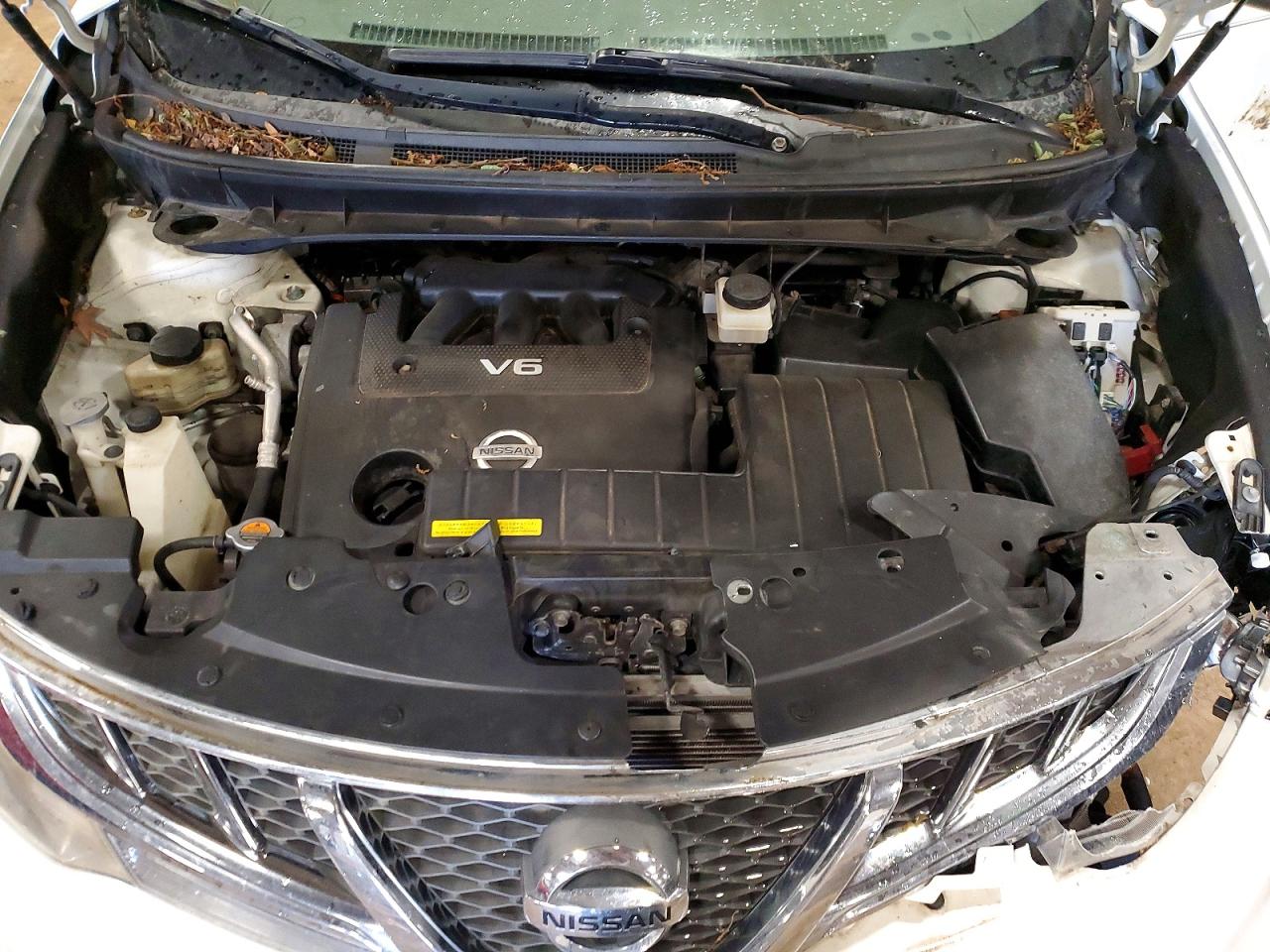 2013 Nissan Murano S White vin: JN8AZ1MU4DW207897