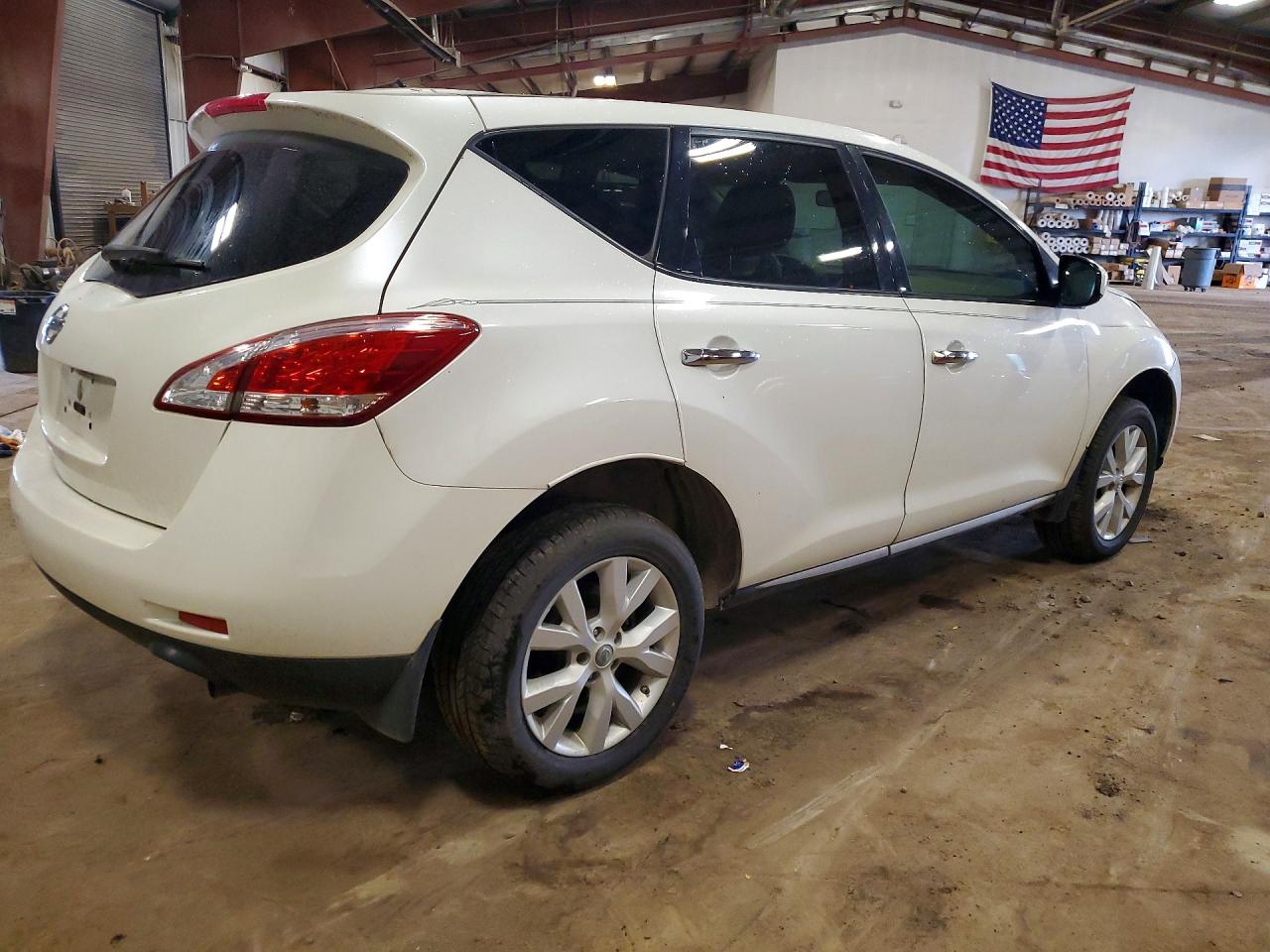 2013 Nissan Murano S White vin: JN8AZ1MU4DW207897