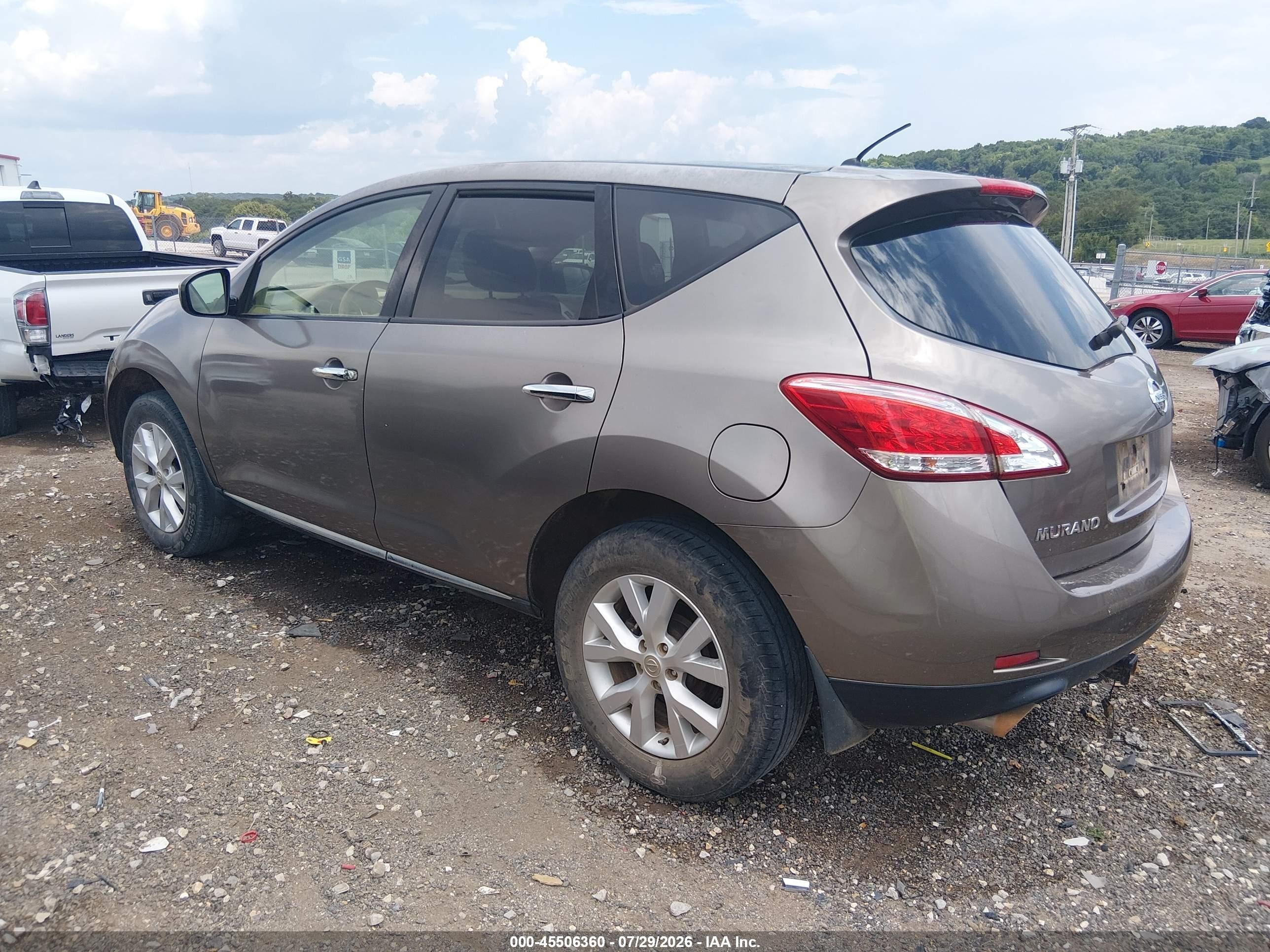 2013 Nissan Murano S Gray vin: JN8AZ1MU4DW207978