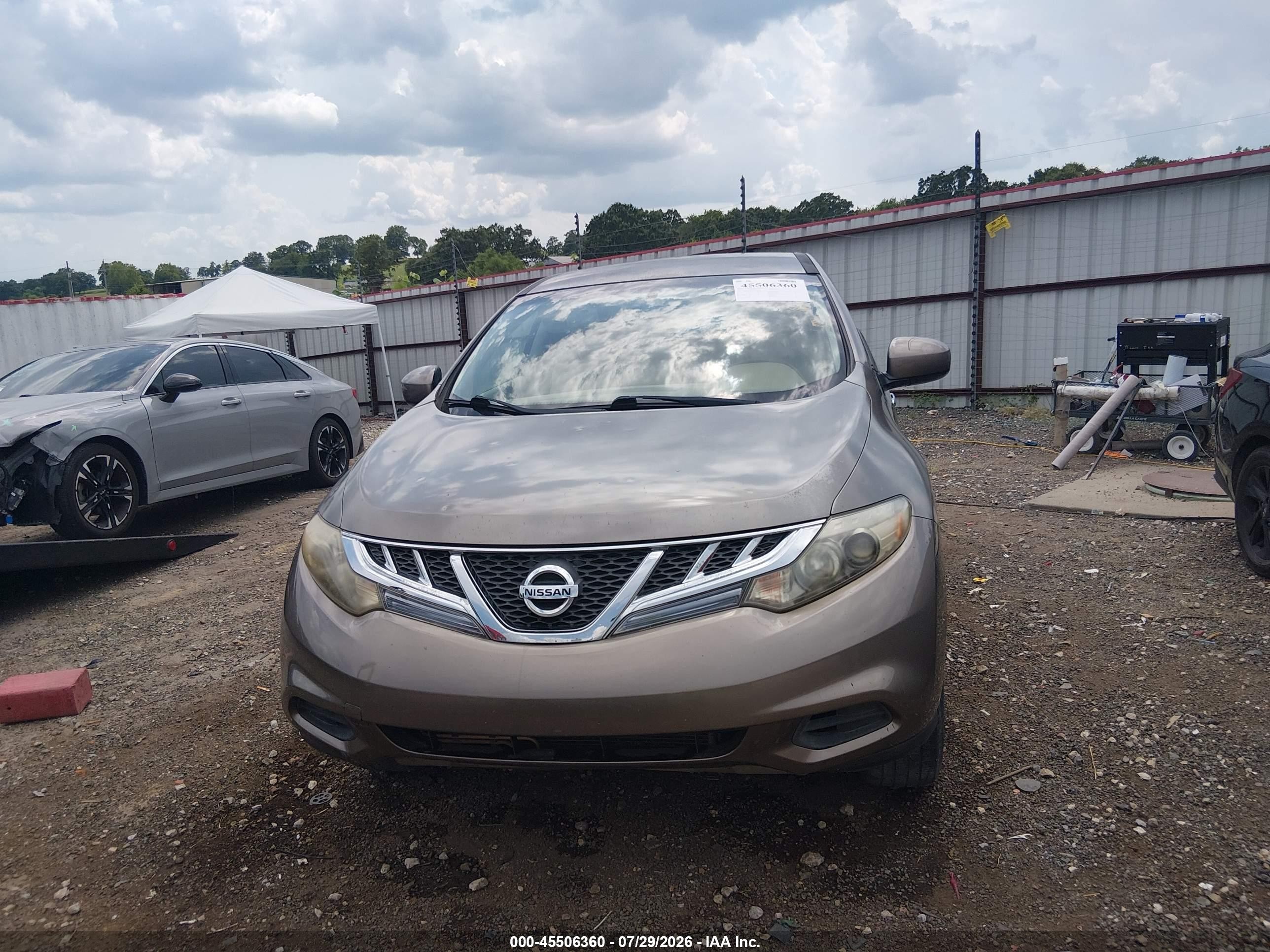 2013 Nissan Murano S Gray vin: JN8AZ1MU4DW207978