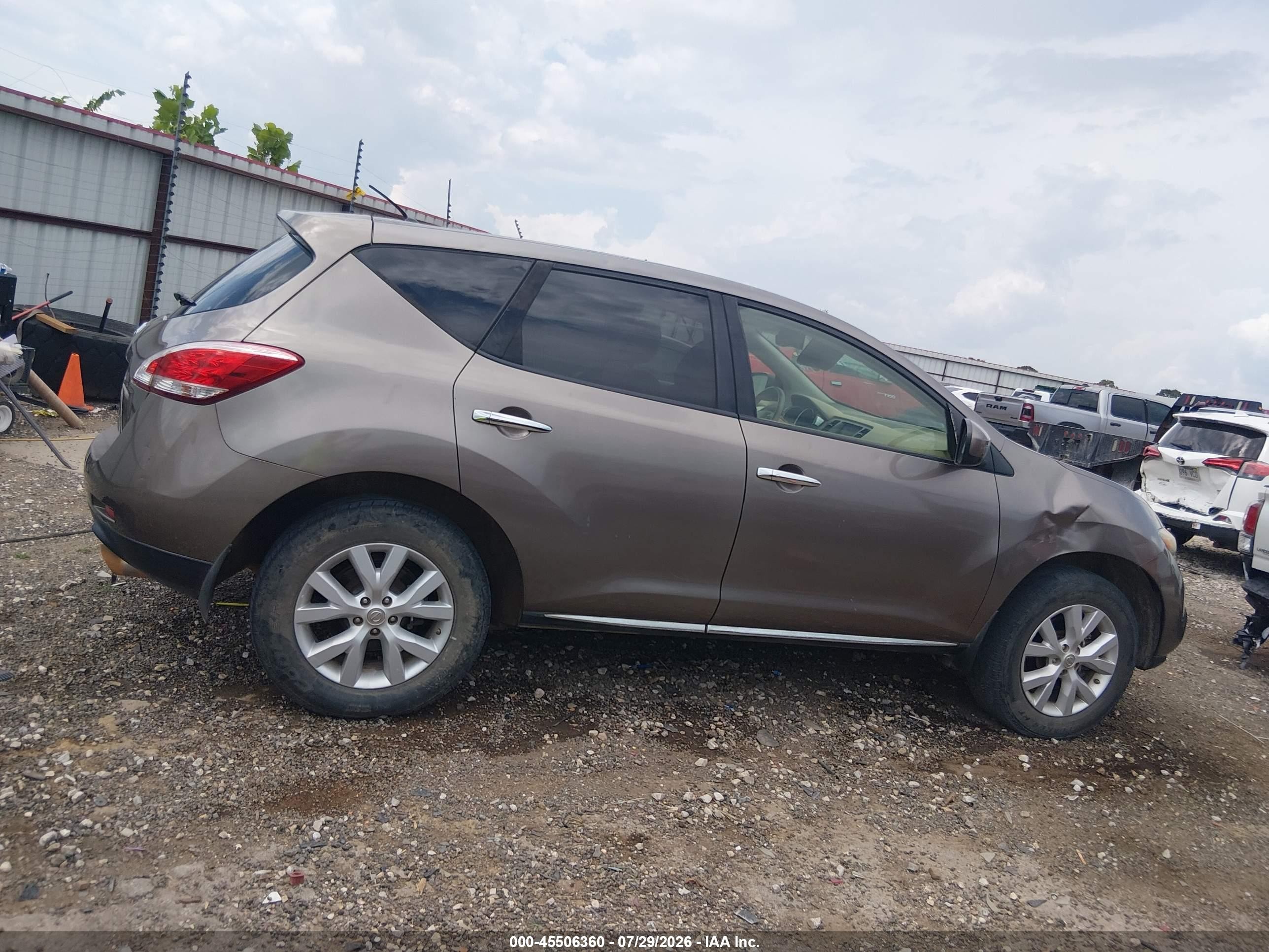 2013 Nissan Murano S Gray vin: JN8AZ1MU4DW207978
