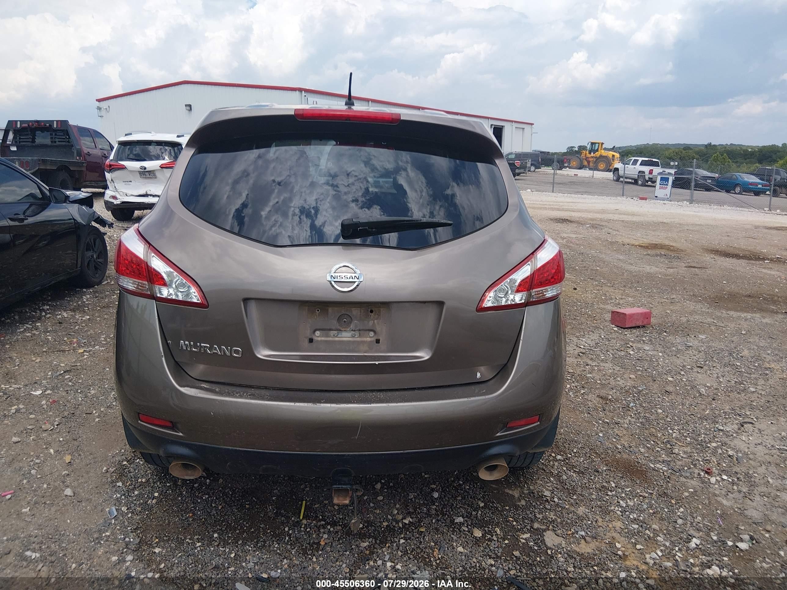 2013 Nissan Murano S Gray vin: JN8AZ1MU4DW207978