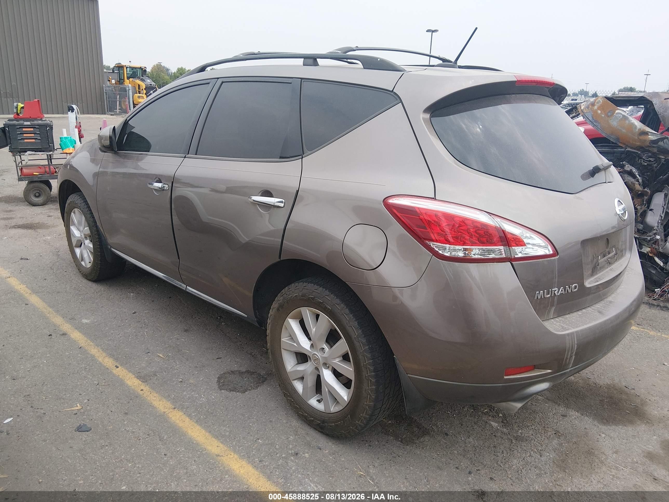 2013 Nissan Murano Sl Brown vin: JN8AZ1MU4DW208063