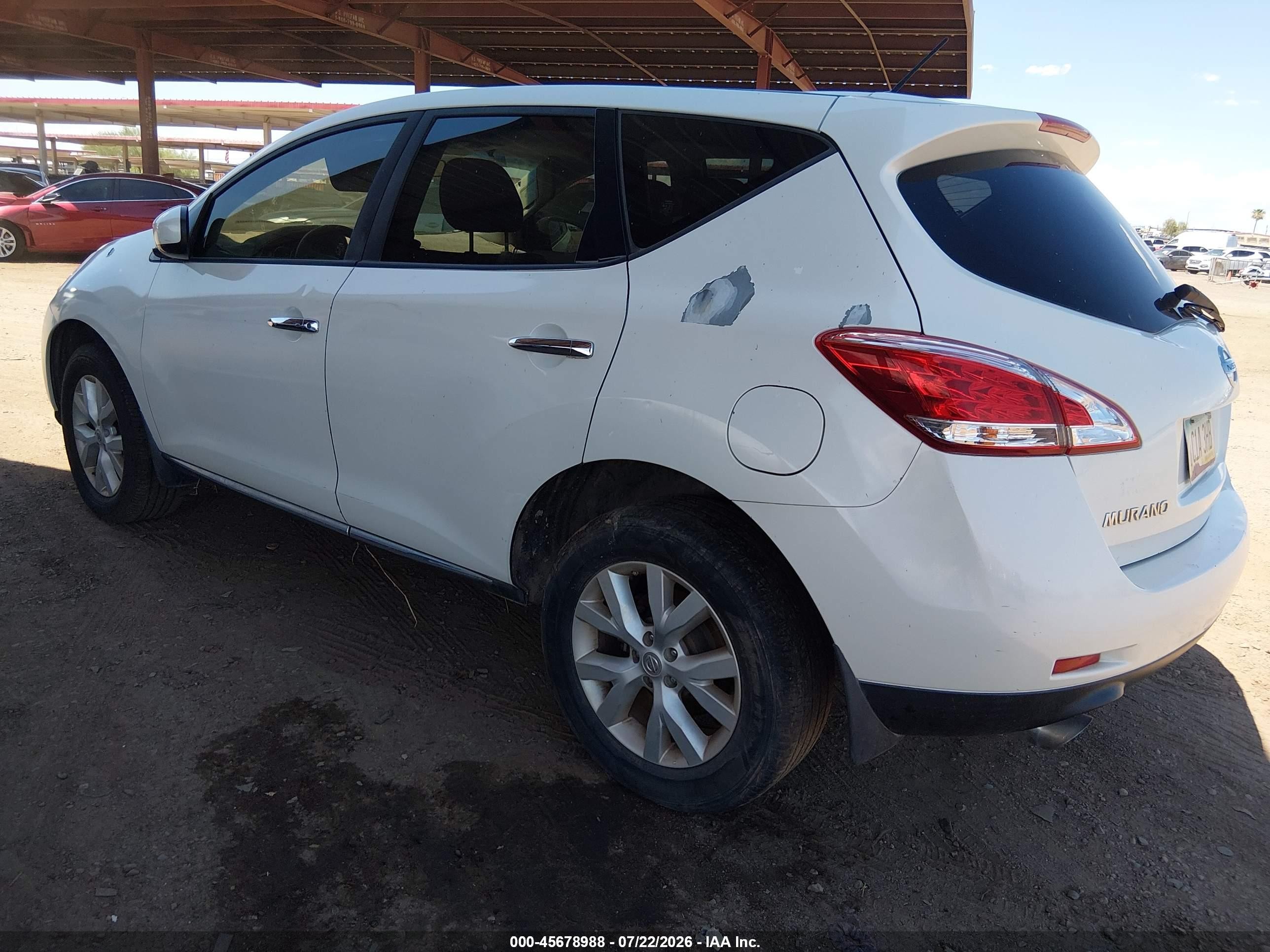 2013 Nissan Murano S Cream vin: JN8AZ1MU4DW210119