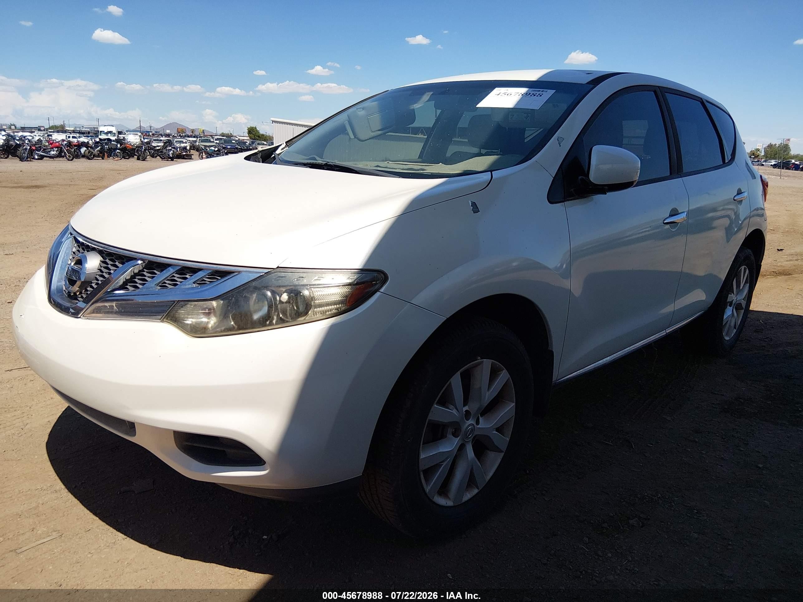 2013 Nissan Murano S Cream vin: JN8AZ1MU4DW210119